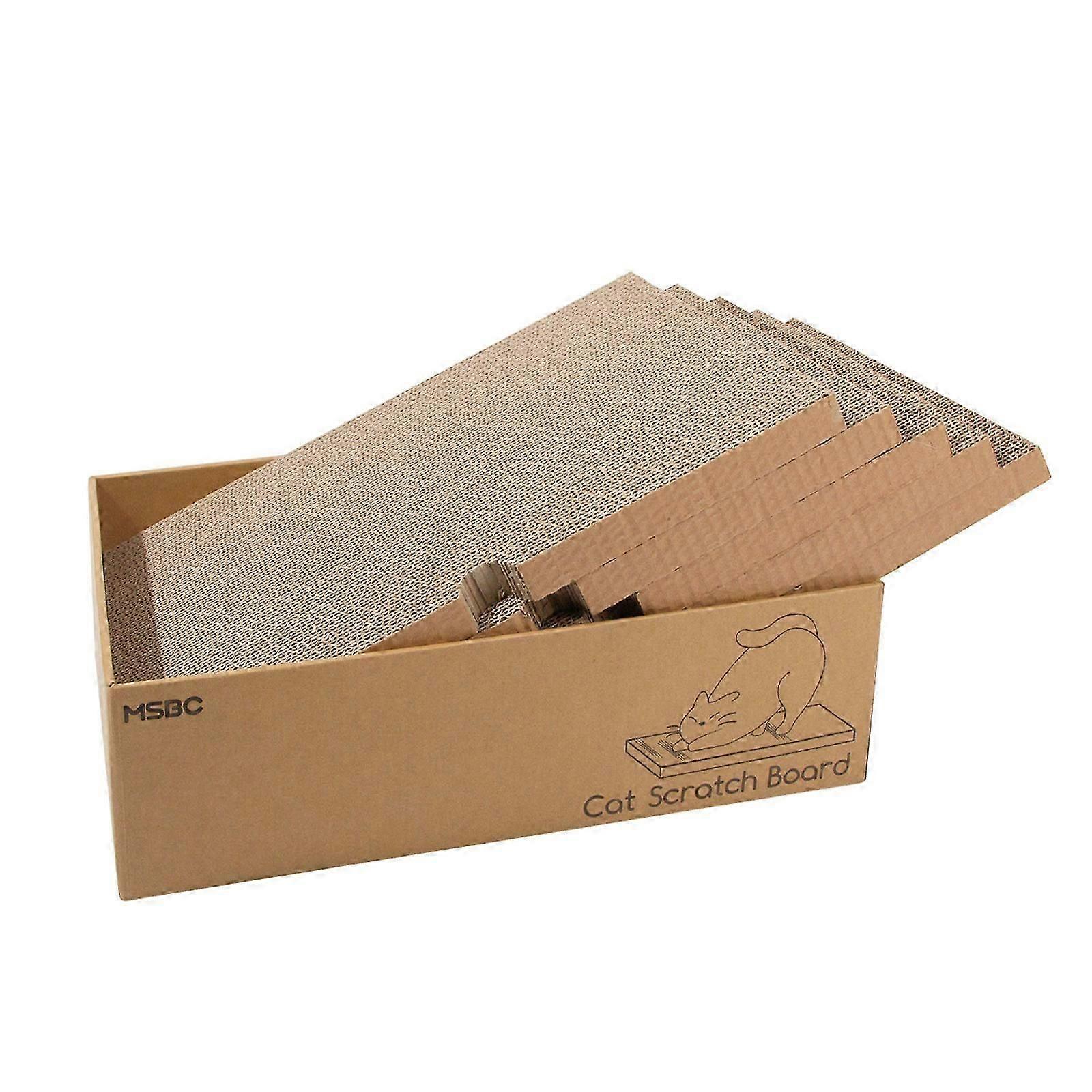 Cat Toy Recyclable Cardboard Box Scratching Surfaces for Cat Scratch Playing Make Grinding Claws More Interesting