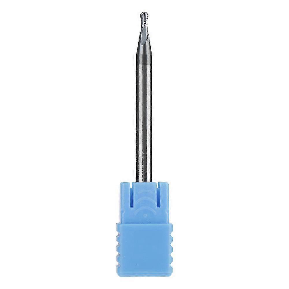 1mm Cutting Radius Tungsten Steel Double Flute Ball Nose Milliling Cutter Bit