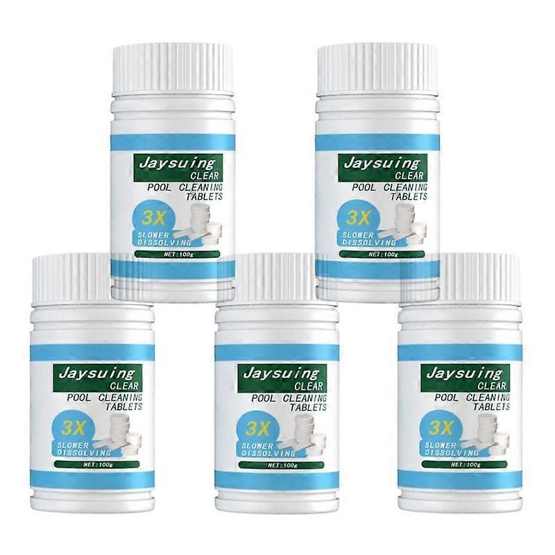 3/5bottles Swimming Pool Chlorine Tablet Effervescent Pool Cleaning Tablets Quick Dissolving Chlorine Pill Pool Clean Tools 100g
