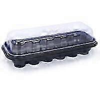 Two-in-one seedling tray with 12 blocks of nutrient-rich growing medium, perfect gardening seedling box suitable for beginners