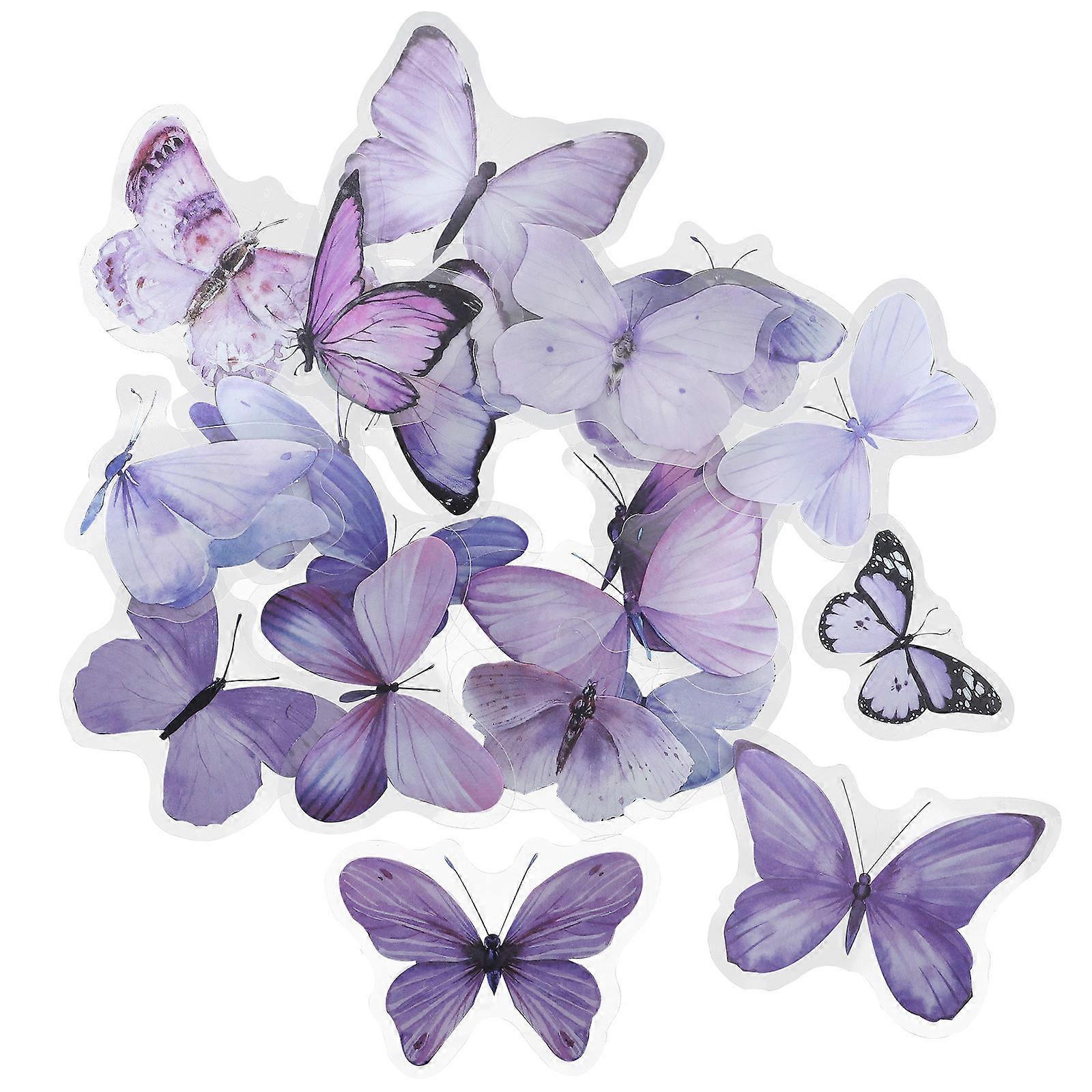 Scrapbooking Accessories Butterfly Stickers For Art Crafts 5X4.5CM Decorative 80Pcs