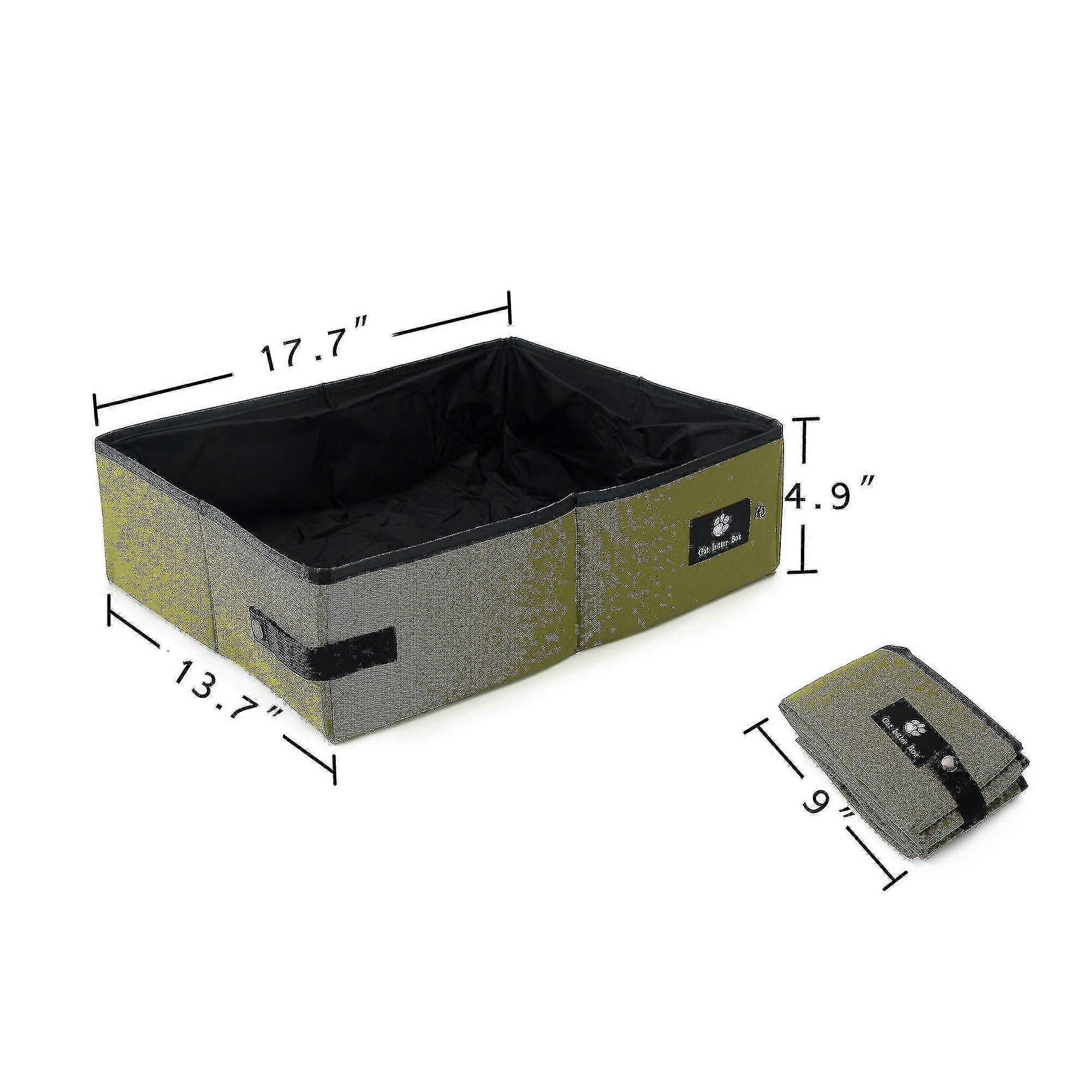Foldable Cat Bed and Litter Box with Waterproof Sandbox Design for Travel