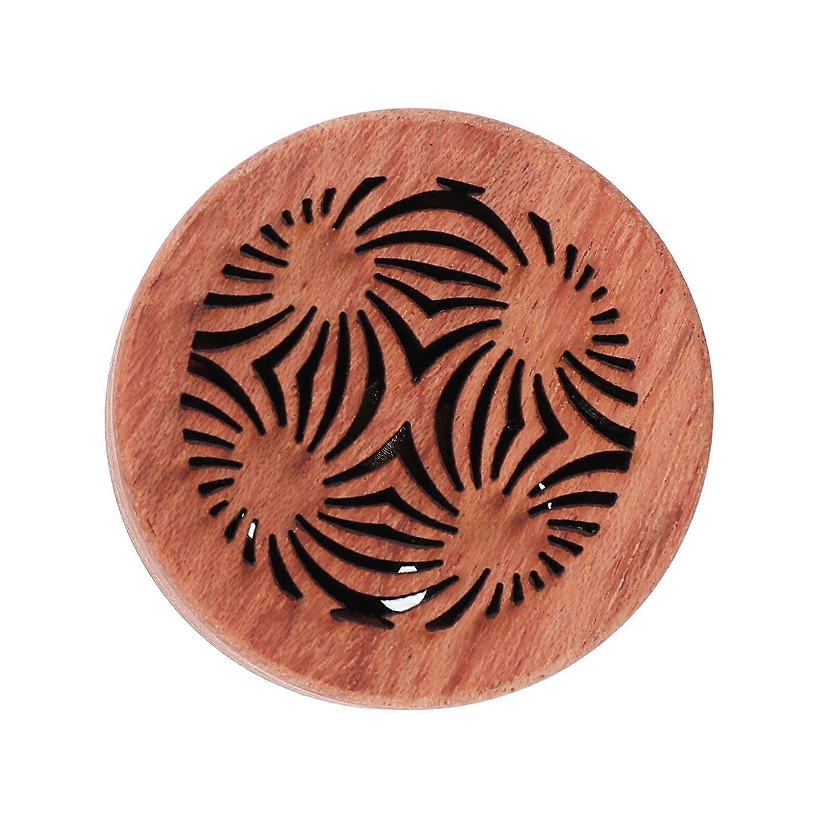 Brown Wooden Car Diffuser for Essential Oil Decorative Rosewood Scented Ornament for Car Use 1 Pc