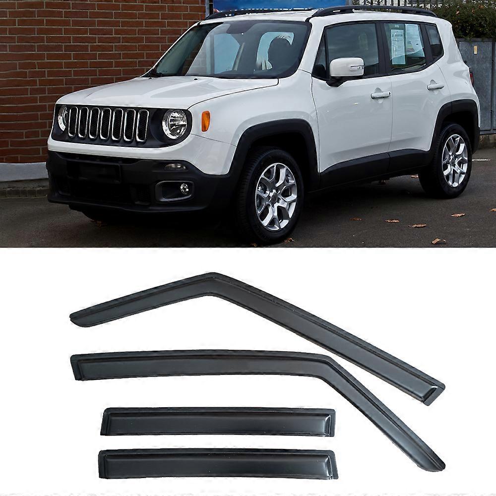 Κατάλληλο γείσο παραθύρου για Jeep RENEGADE 2015 2016 2017 2018 2019 2020 2021 2022 2023 Ανεμοθραύστες Προστατευτικά βροχής Γείσο πόρτας Αποχρώσεις εξαερισμού