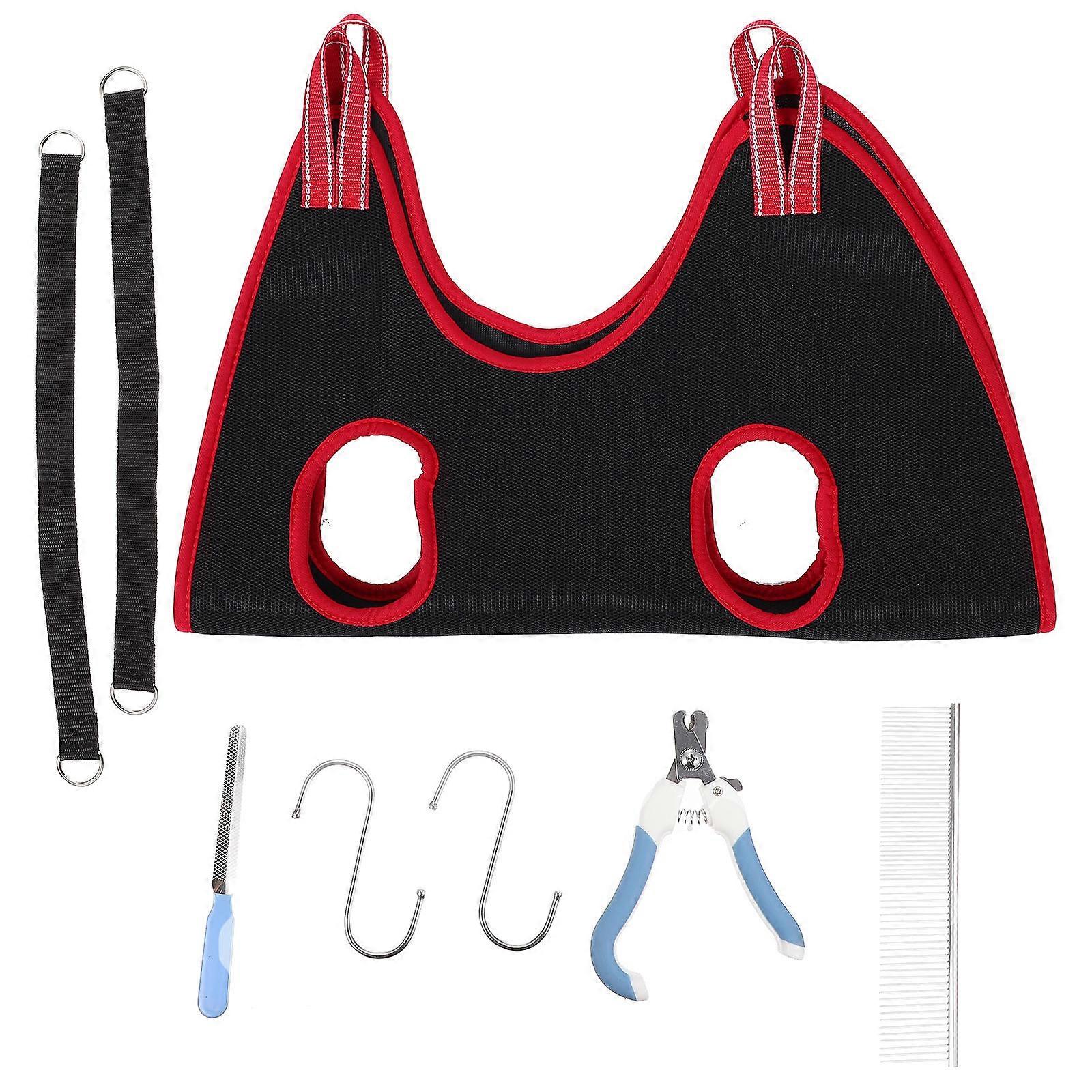Cat Grooming Kit for Home Use 85X57X0.5CM Red 1 Set