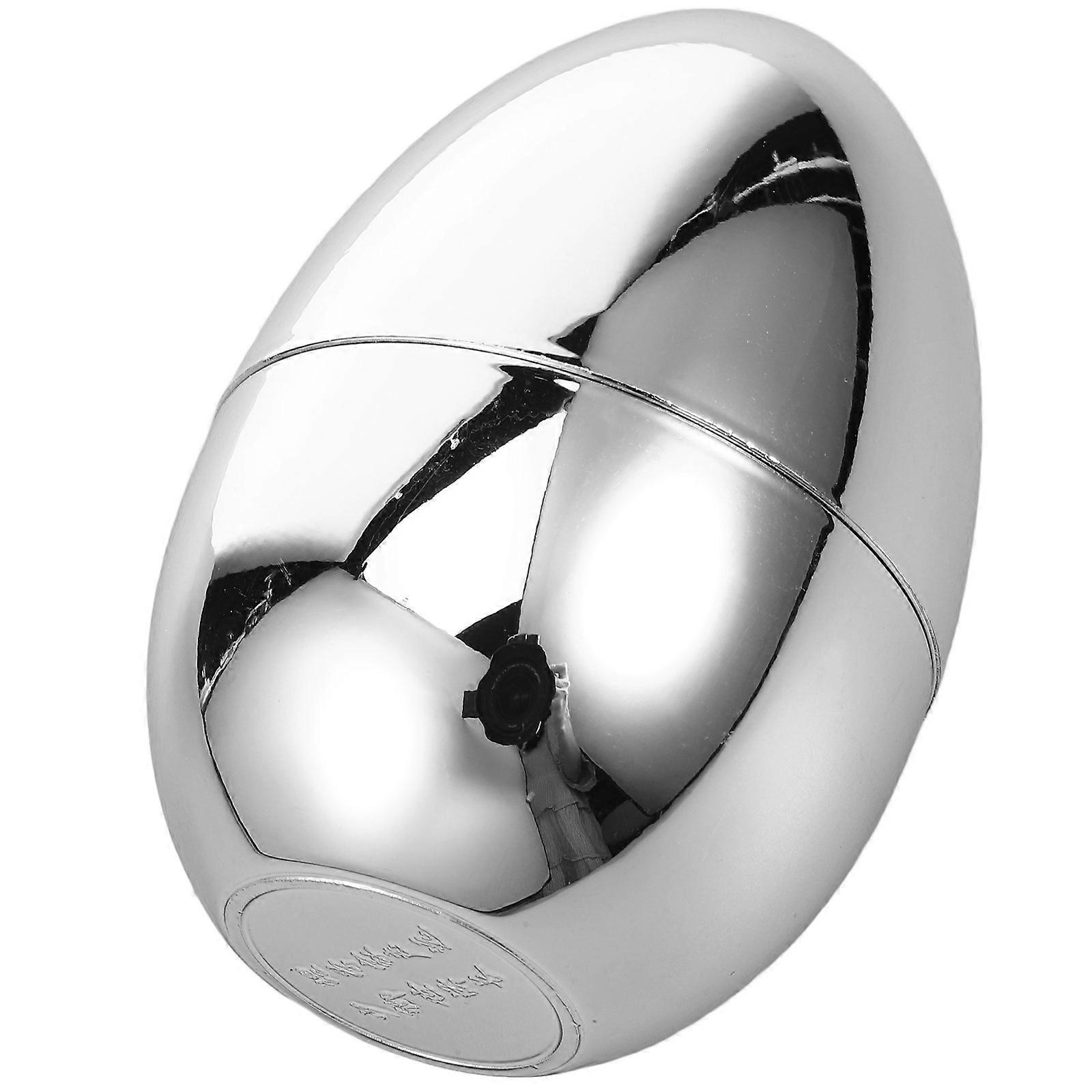 Creative Toothpick Box Acrylic Toothpick Holder Egg Shaped For Living Room Silver 8.80X6.00X6.00cm 1Set