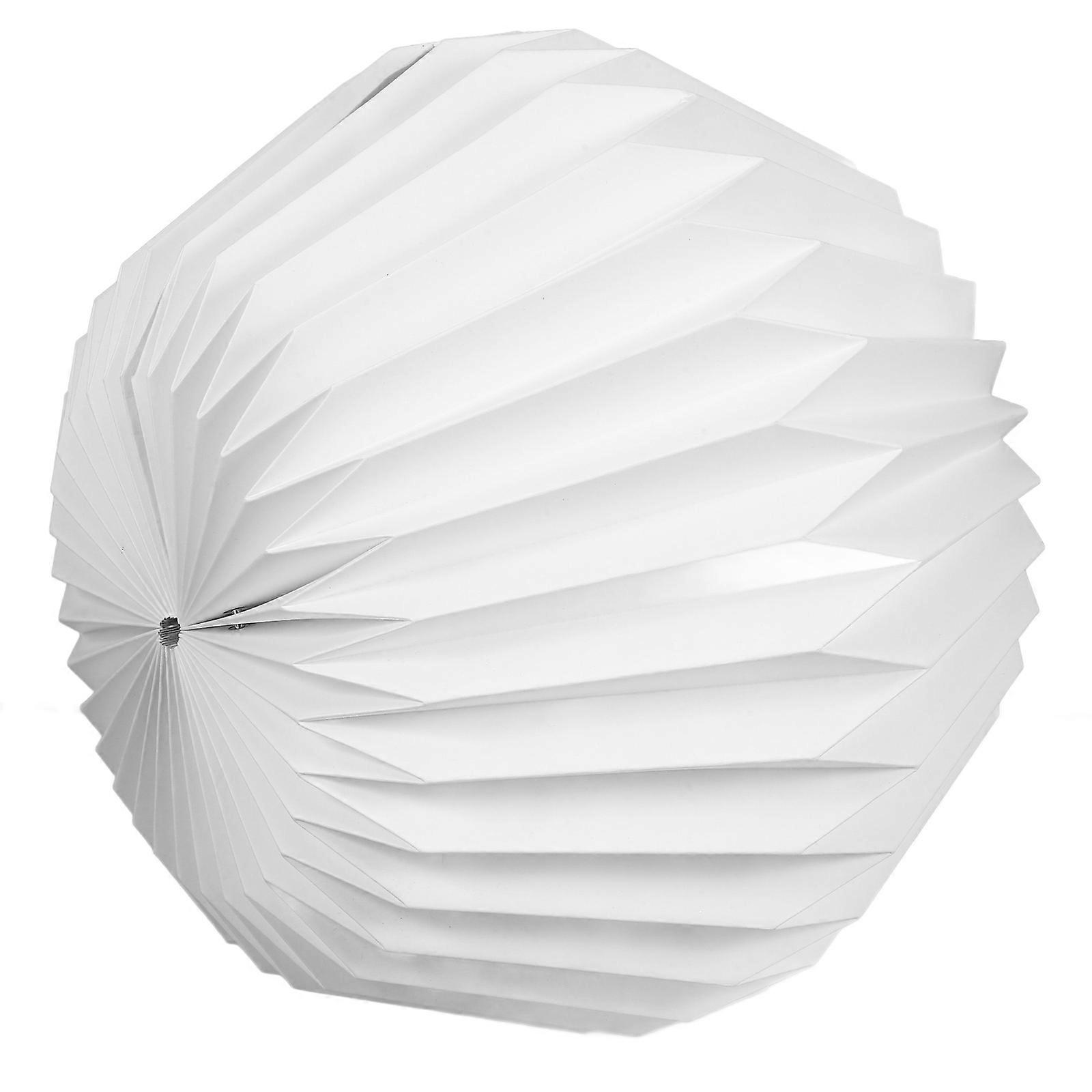 Large Paper Craft Lampshade Foldable Hanging Light Minimalist Design White Color Eye Protection 1Pack