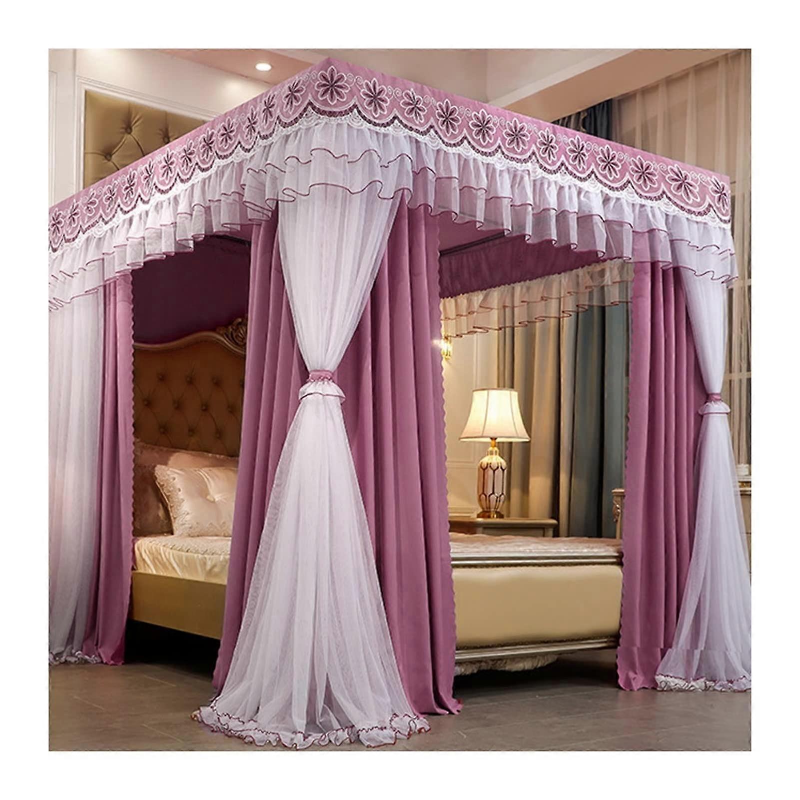 Canopy Mosquito Net for Double Bed, Dustproof and ShadeProviding (Color: Style 2)