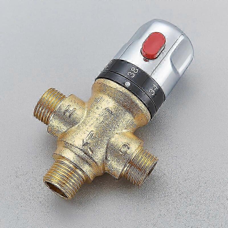 Brass Thermostatic Mixer for Shower System Water Temperature Control Faucet Valve G1/2
