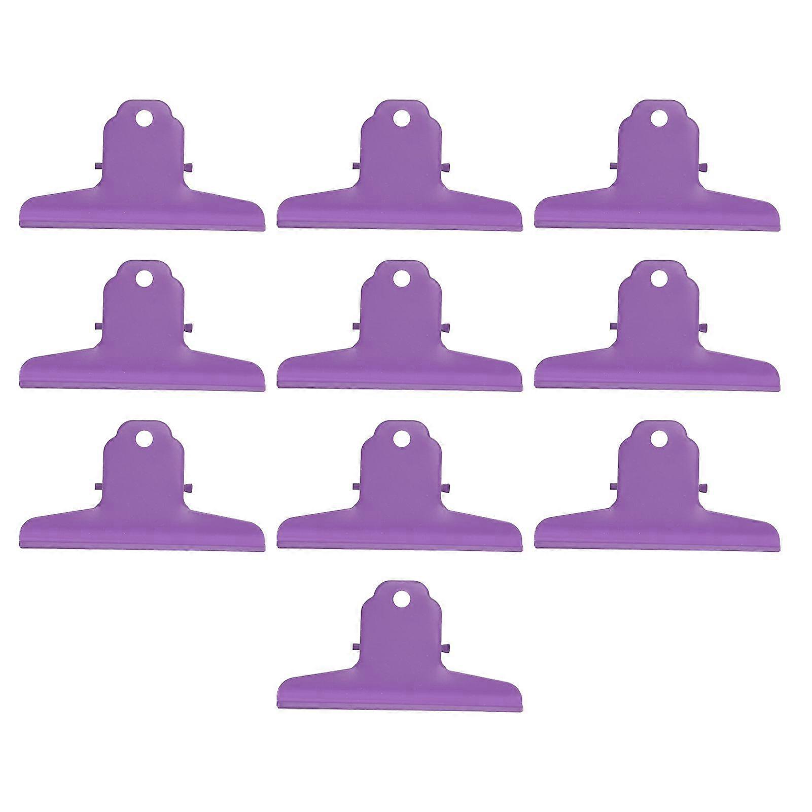 2025 Latest Model  10pcs Metal Binder Clips Multipurpose Electroplating