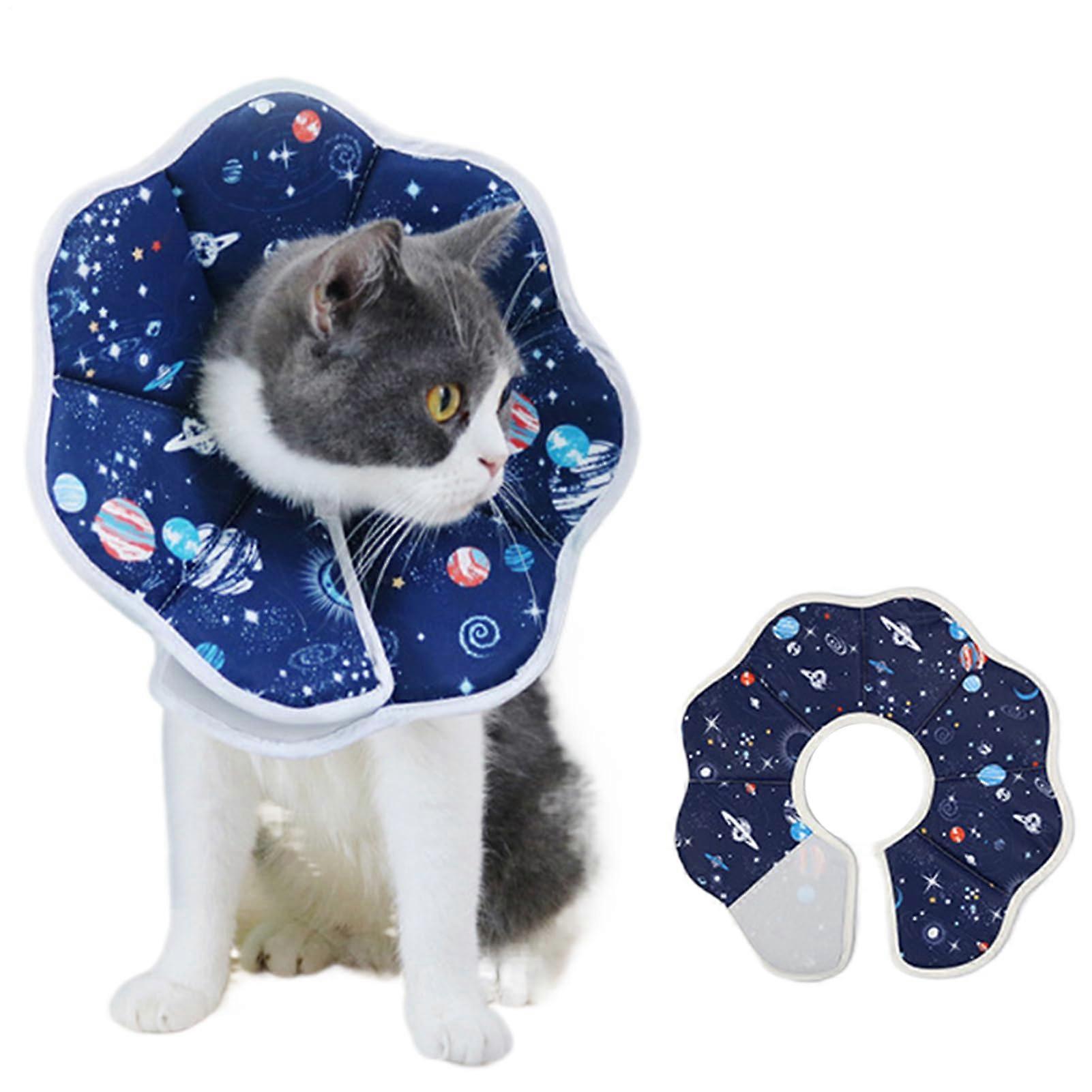 Recovery Collar for Cats - Adjustable Pet Neck Shield, Soft Fabric Cover, Suitable for Cats, Puppies, Small Animals