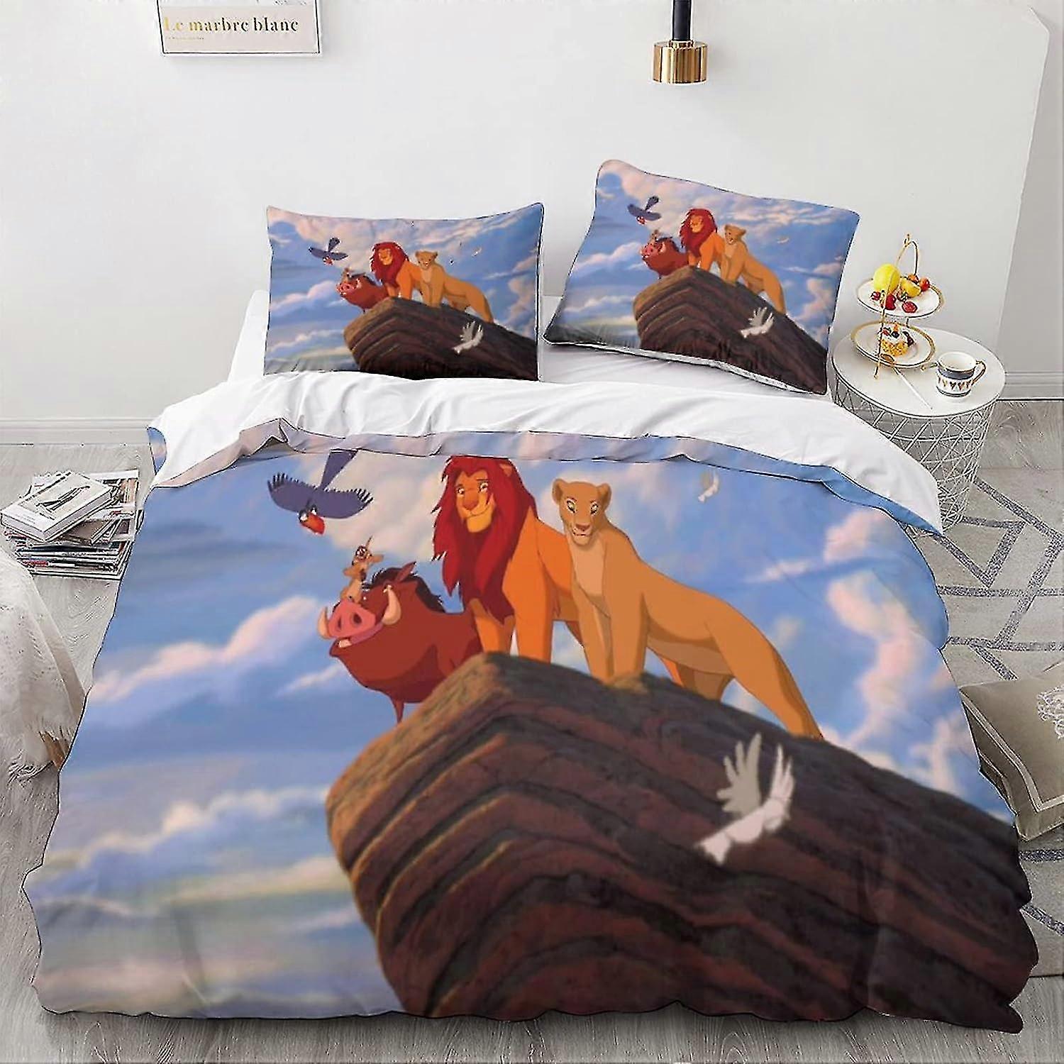 Conjunto de capa de edredão de cama 3D com personagens de anime - capa de edredom de microfibra macia e fronha para crianças