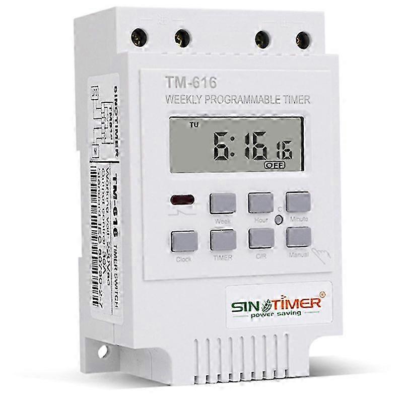 TM616W-2 30A 220V Relay Timer Control Din Rail Moun