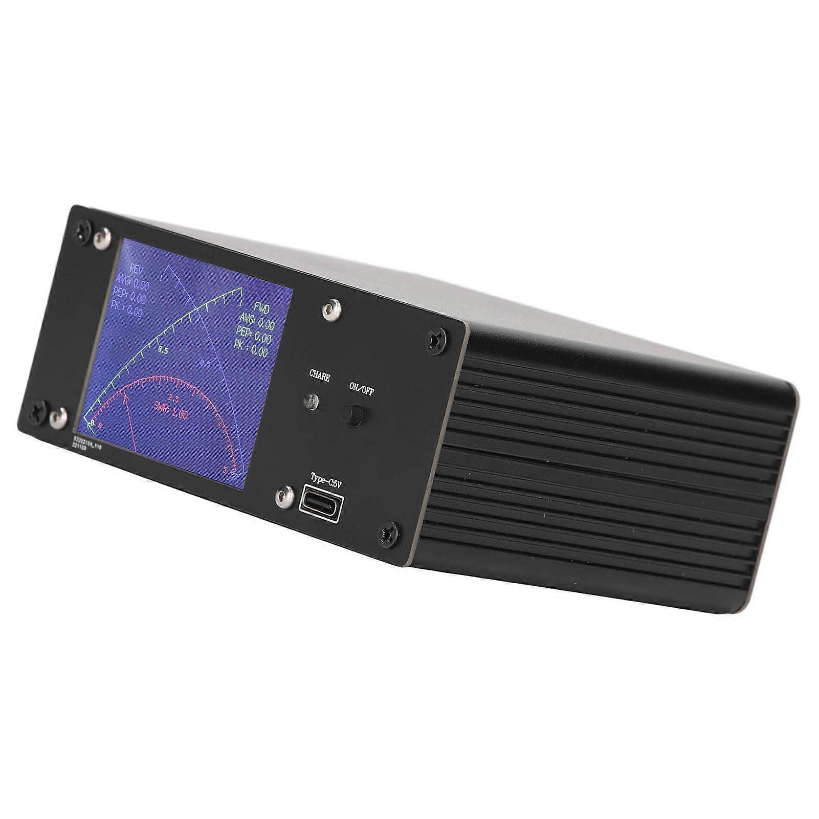 Shortwave Power Meter 1mW‑1kW 0.4‑60MHZ SWR PWR 2.4in Touch Screen Digital Short Wave Meter for Industry