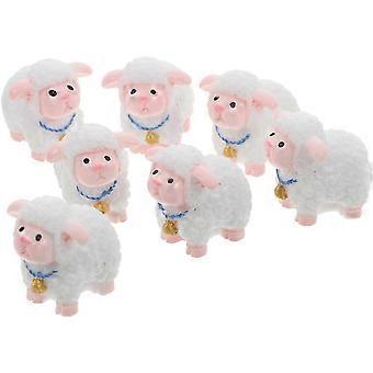 Lamm Dekorationen Cupcake Topper mit Schaf Mini Bauernhof Tiere Figuren
