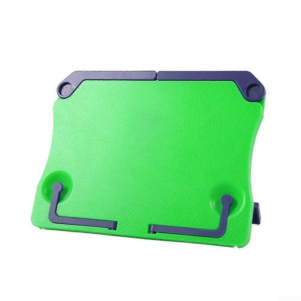 Compact, foldable stand, ideal for cookbooks or sheet music, lightweight and easy to store when not in use, green.