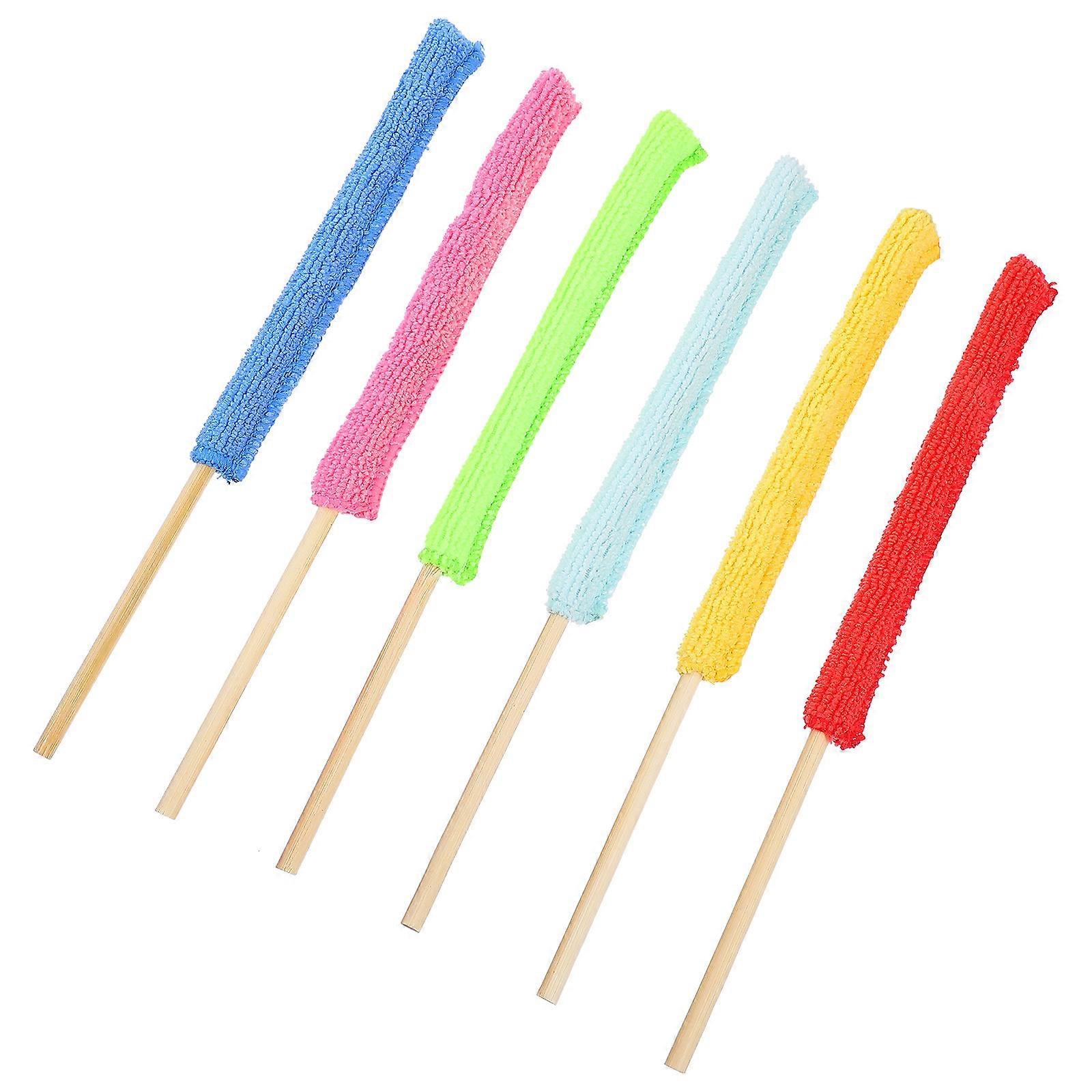 6pcs Multi Functional Cleaning Sticks for Narrow Neck Bottles and Cups – Household Cleaning Supplies, Space Saving Design