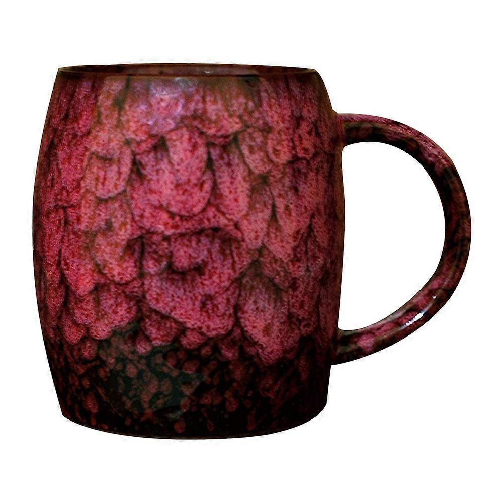 Unique Mug Creative Ceramic Drinking Cup Delicate Pattern Milk Mug Adults Cafe Use 7.6x7.6x10.2cm 1Pcs