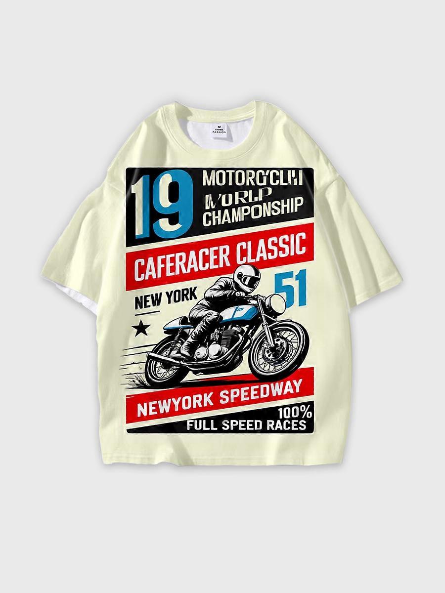 T-shirt round neck Pattern loose short sleeve JW2751