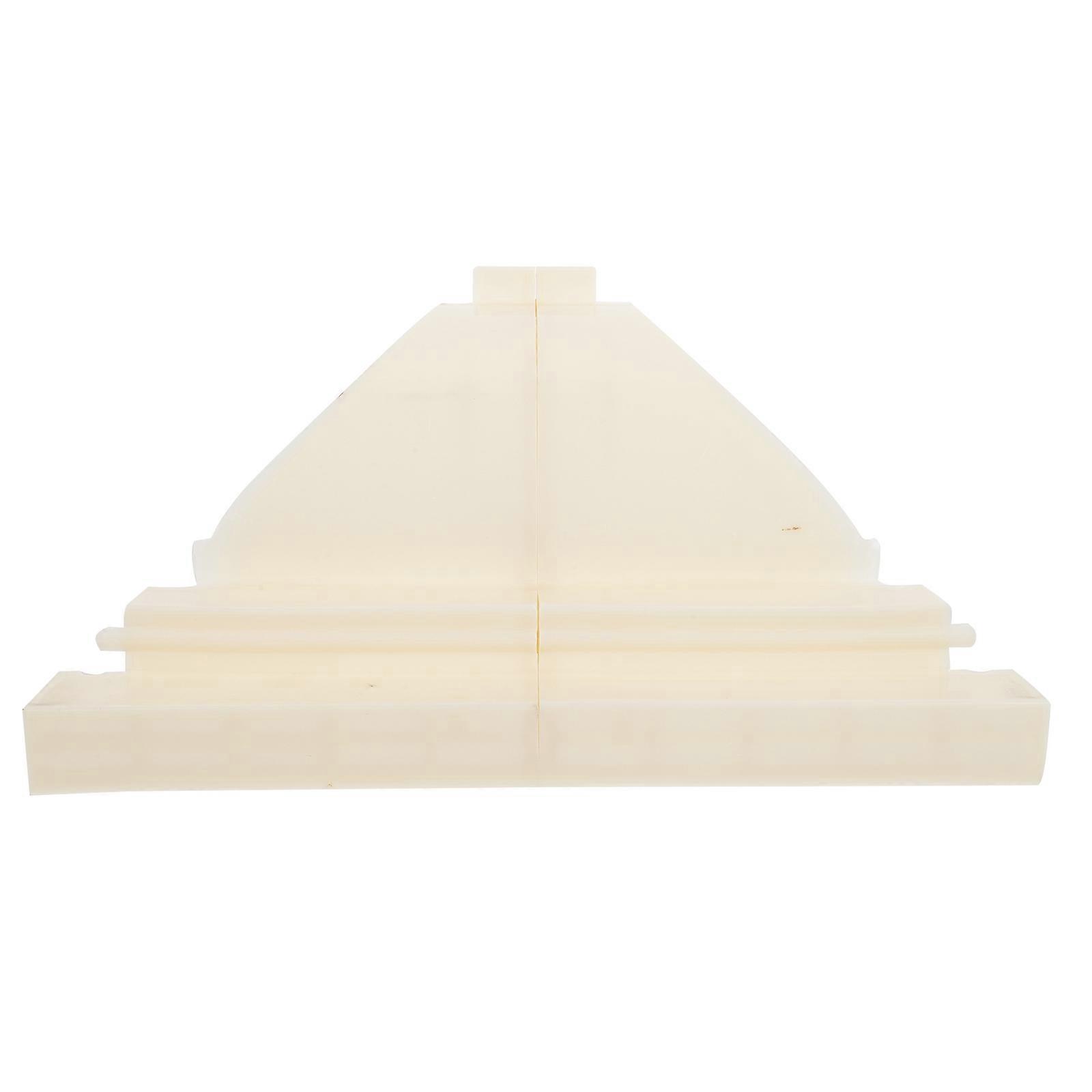 Decorative Concrete Molds Corner Line Shape Outdoor Areas Beige Color Easy to Use 1Set