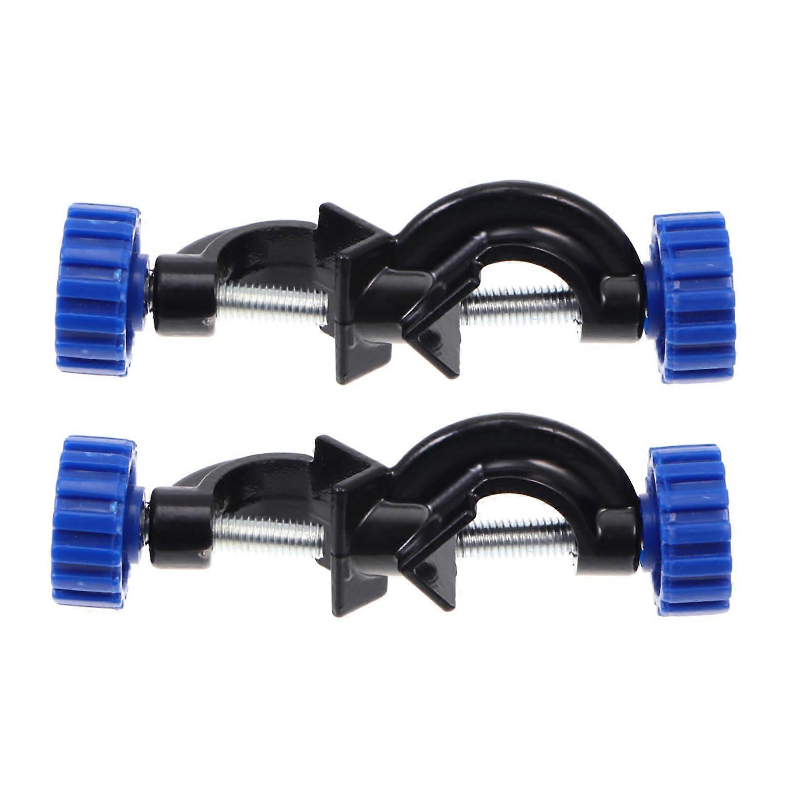 2 Pack Laboratory Cross Clip with Double Top Wire, Plastic Boss Head Right Angle Clamp for Chemistry Experiments