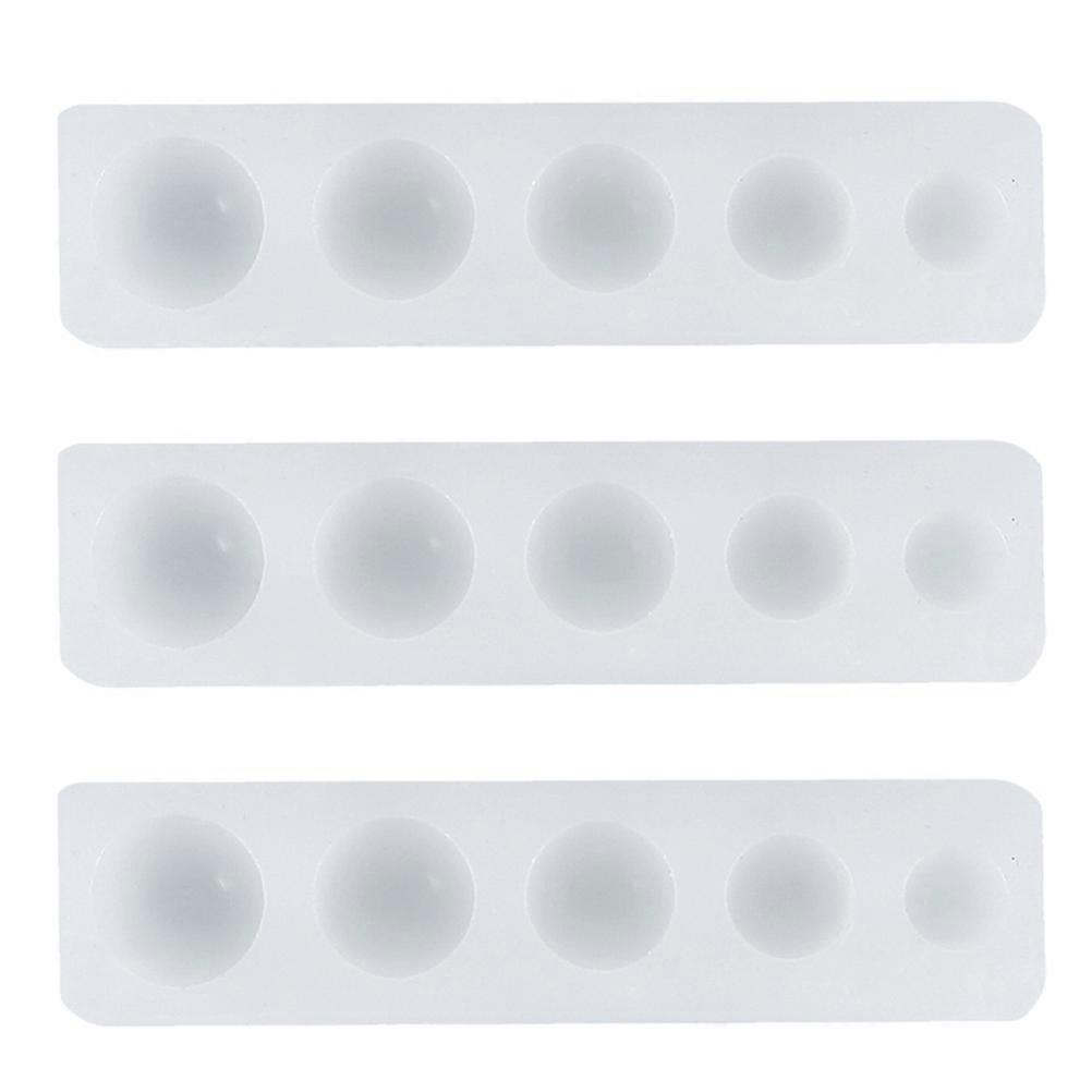 3pcs Silicone Semicircle Baking Molds for Fondant, Cake Decoration, and DIY Crafts – Easy to Clean, Ideal for Home and Professional Use