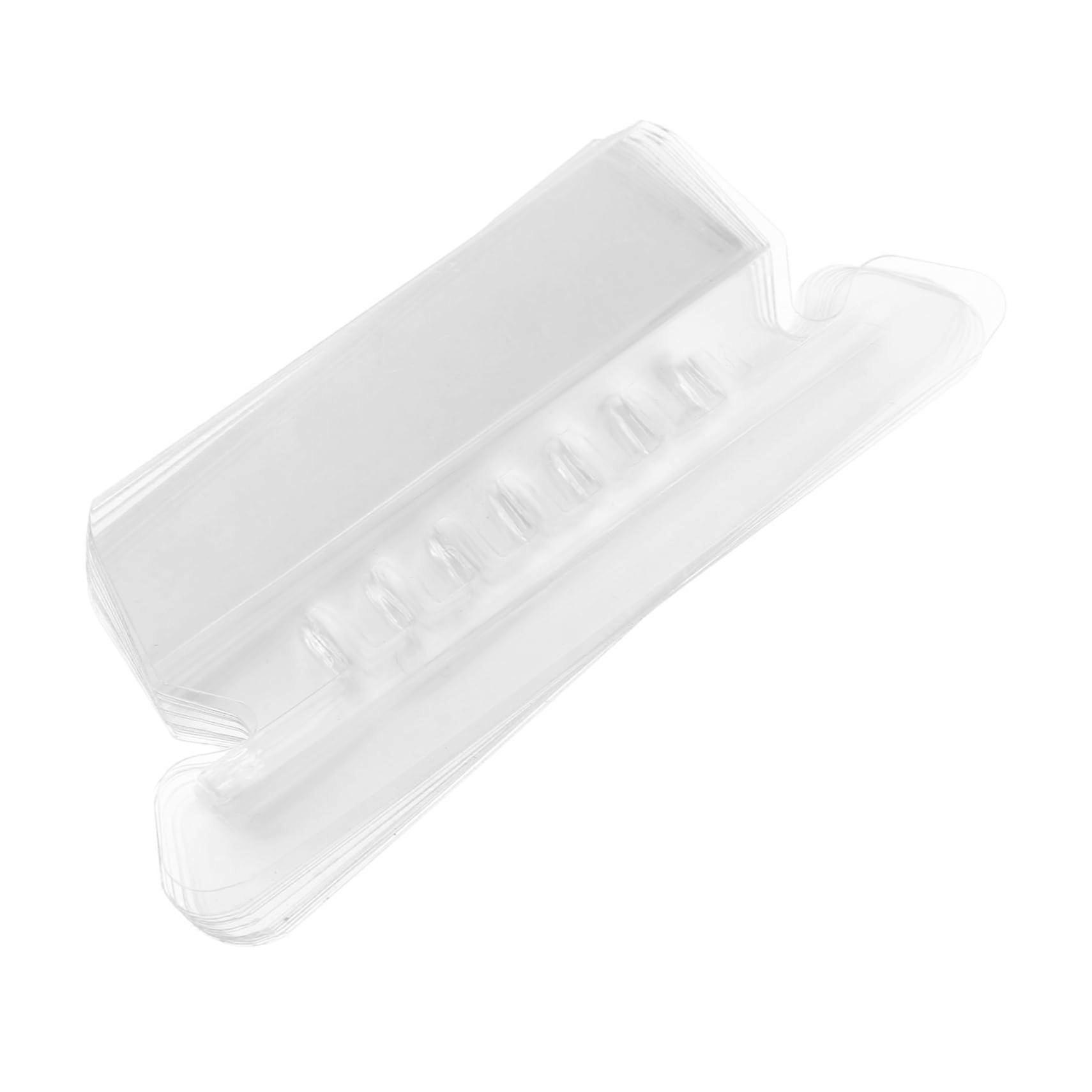 PVC Hanging File Tabs 100 Pack, User-Friendly Document Labels, Durable File Dividers for Easy Organization