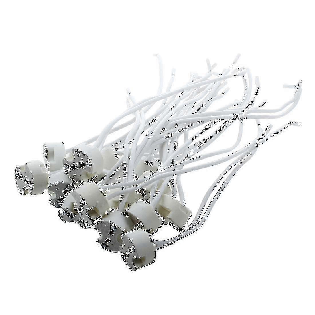 15-Pack White Ceramic Base LED Light Holders