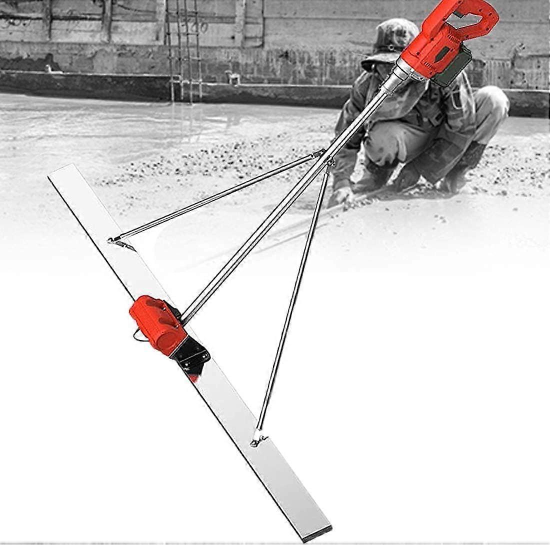 Power Concrete Screed Vibration Kit, Battery Operated Cordless Finisher Screed, Concrete Leveling Tool for Smooth Surfaces