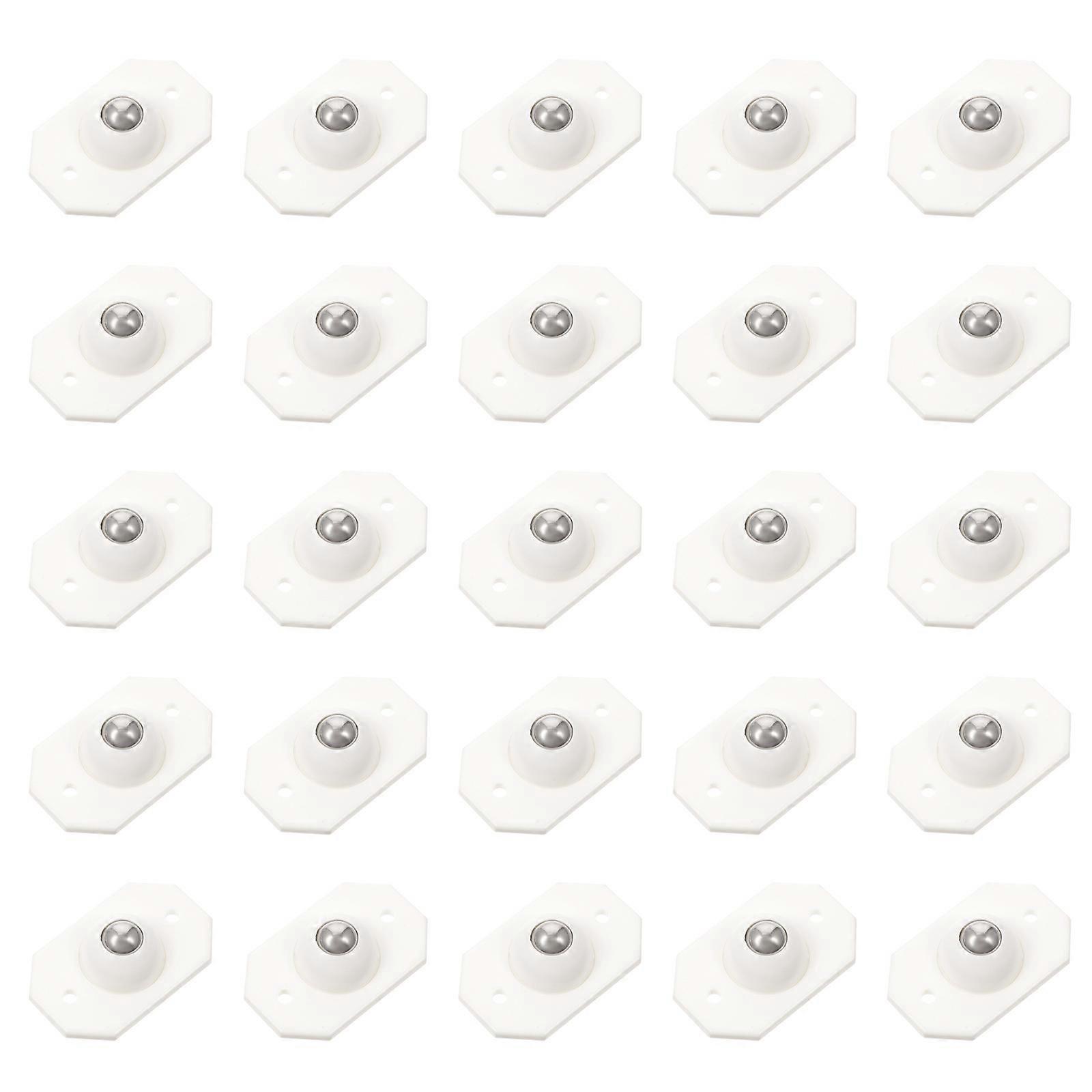 Mini Swivel Wheels Self Adhesive Casters Wheels For Trash Bins 4.5X2.8CM 24Pcs