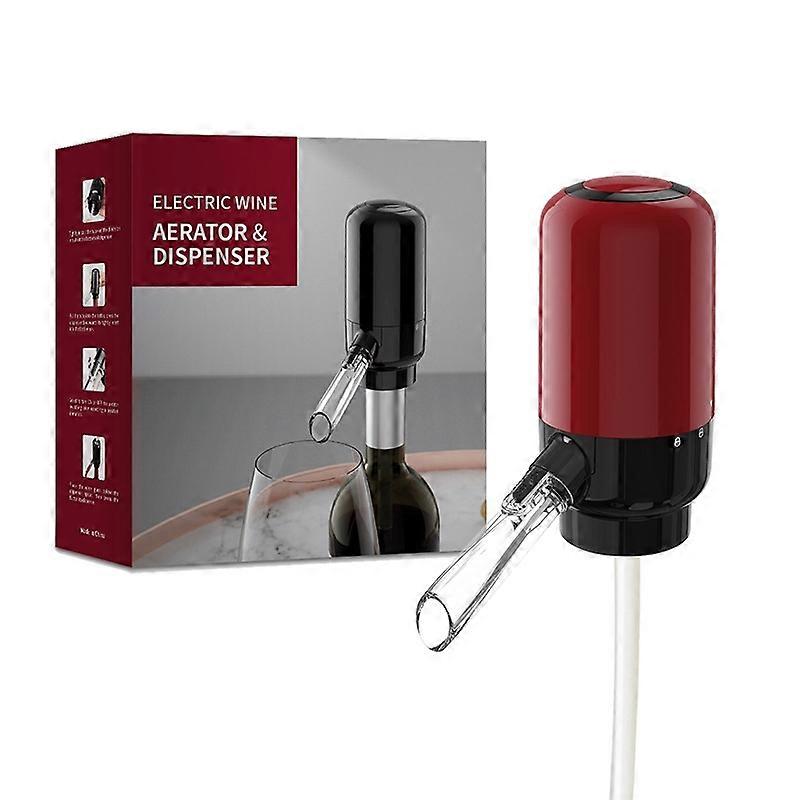 Electric Red Wine Decanter Dispenser,Style: Red ABS