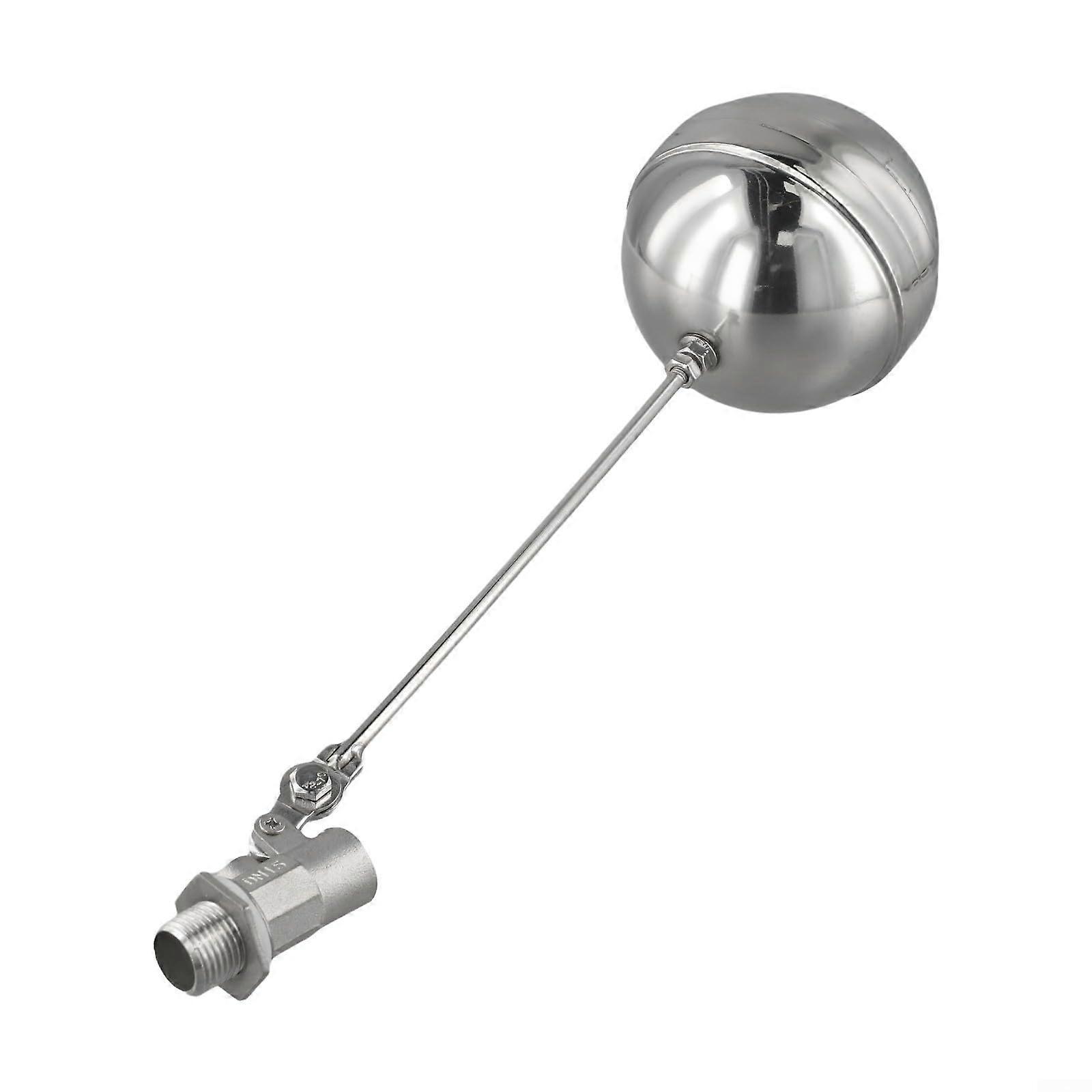 Reliable automatic float valve for water systems made of stainless steel with advanced sealing properties (DN15)