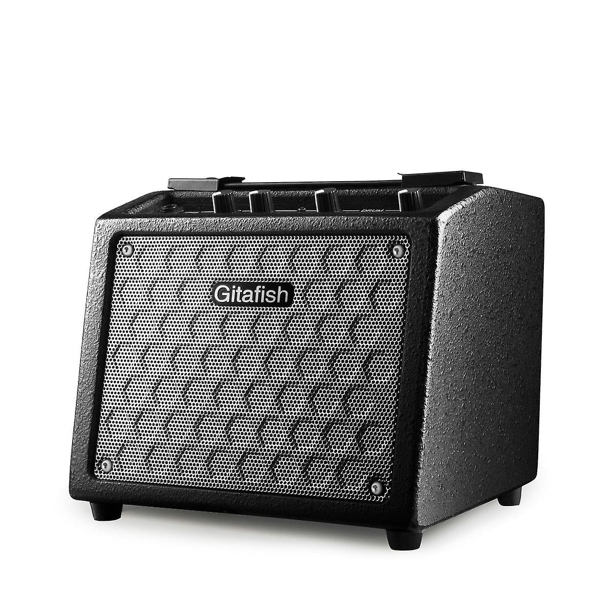10W Portable Guitar Amplifier Guitar Speaker Built-in Rechargeable Battery With Drum Machine Support Microphone/aux Input
