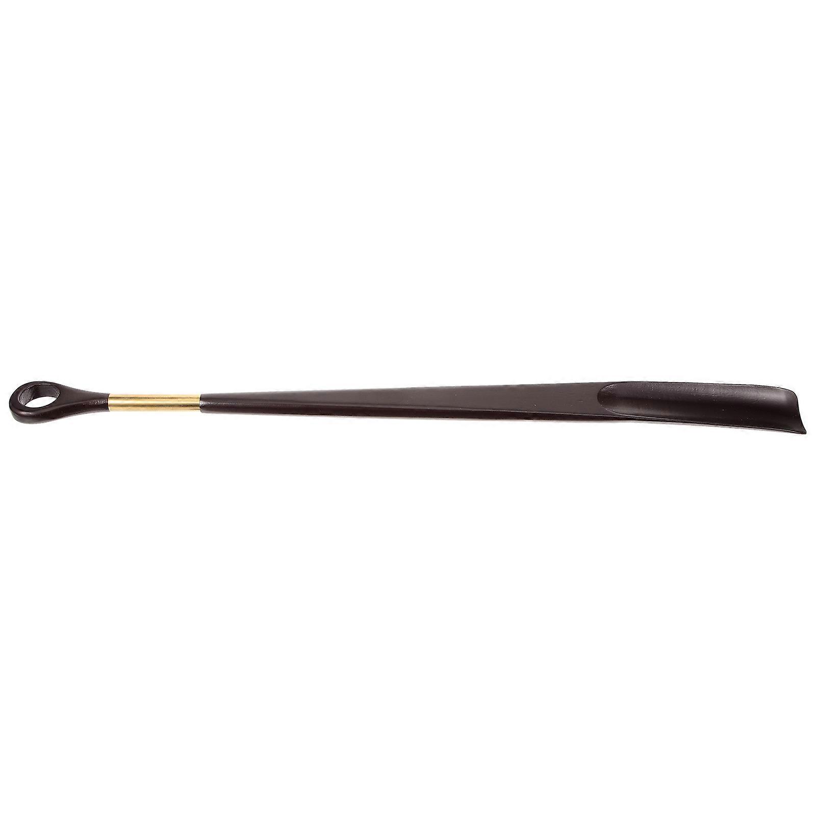Portable Removable Shoe Horn Wine Red Color Safe and Practical Long Handle Design Easy to Carry 1Pcs