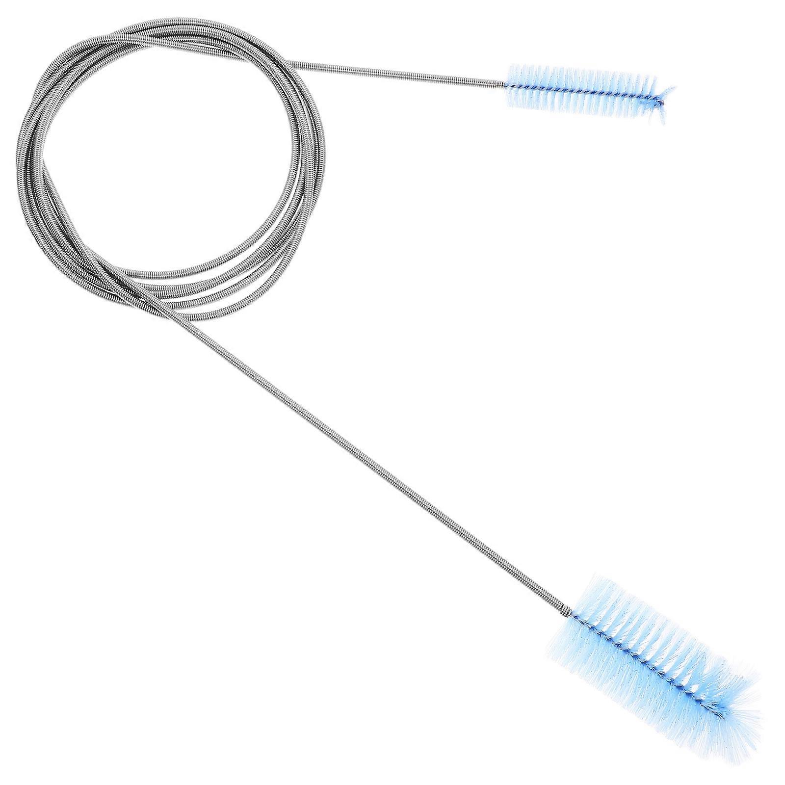 Dualhead Tube Cleaning Brush Set for Cleaning Use Made of Stainless Steel and Nylon Black 1 Piece