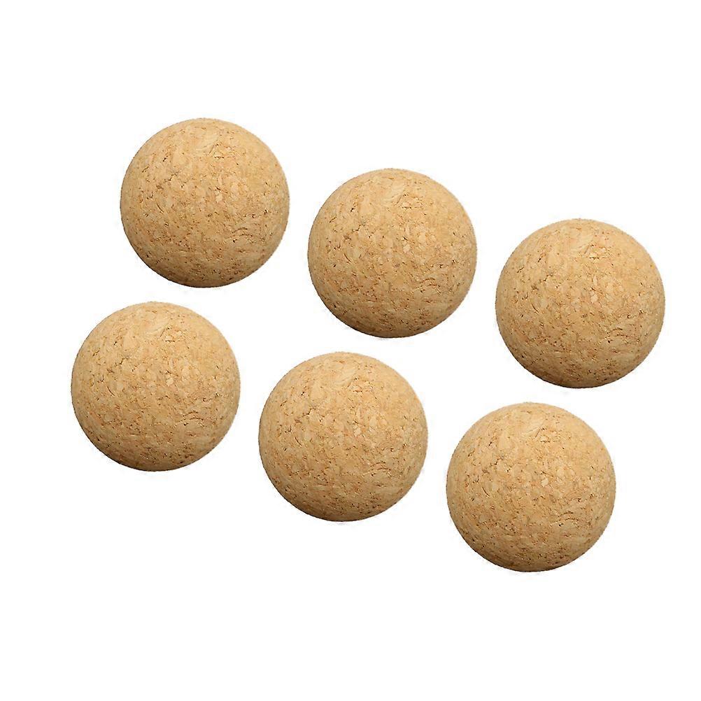 Khaki Table Soccer Balls for Kids Fun Interactive Toy Game Accessories Made of Plastic 6pcs