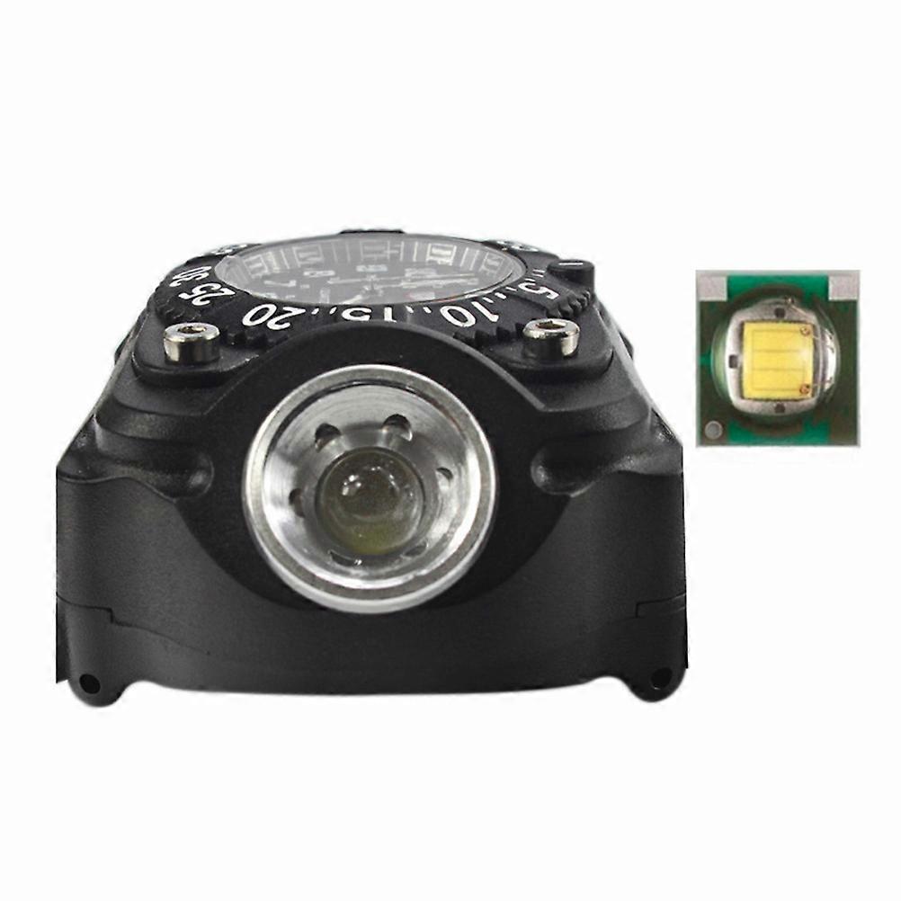 LED Torch Wrist Light Watch with Compass for Outdoor Use Multifunctional ABS Black 3.5 x 1.5 x 0.5 Inches