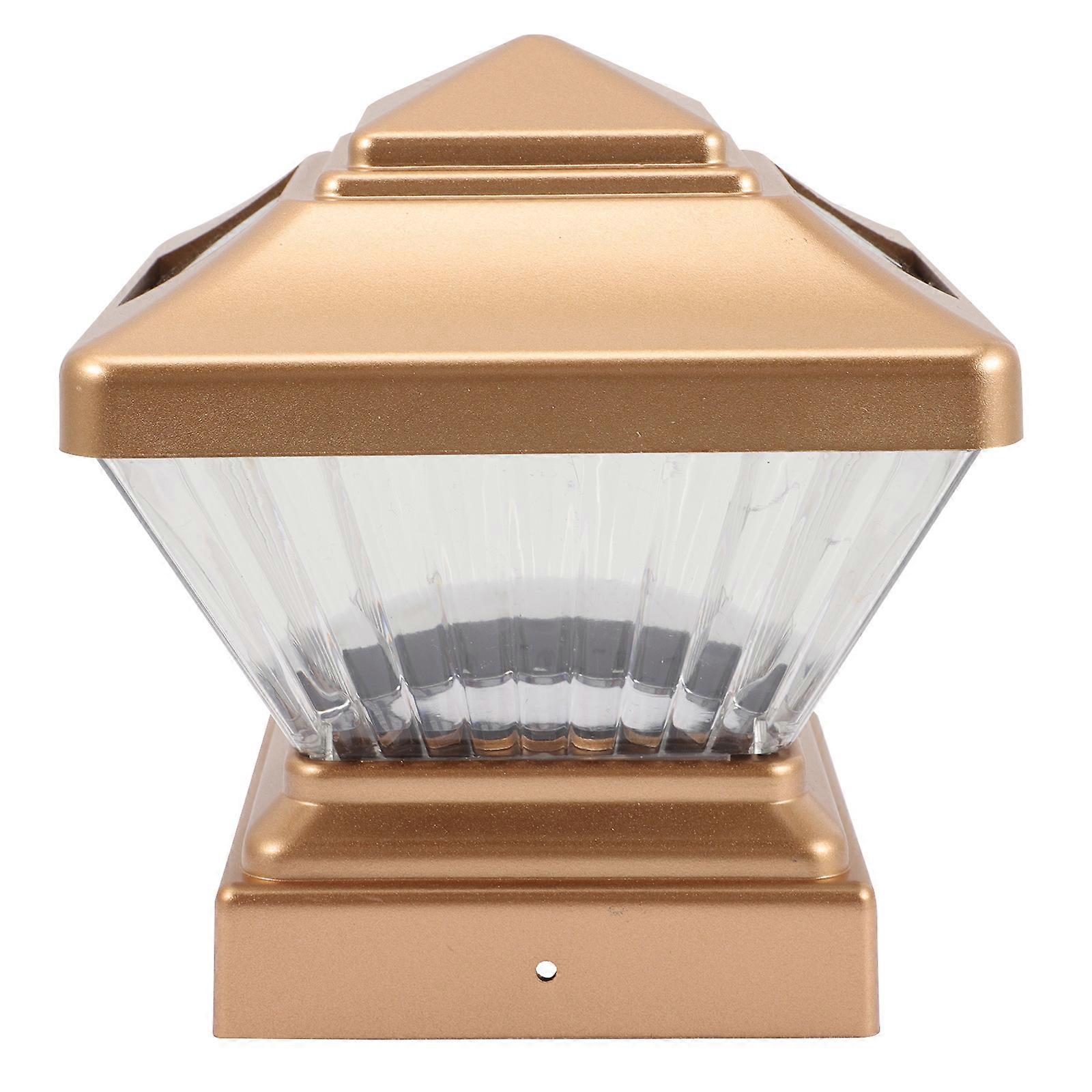 Pillar Lights Outdoor Waterproof Solar Powered ABS Material 1Pcs