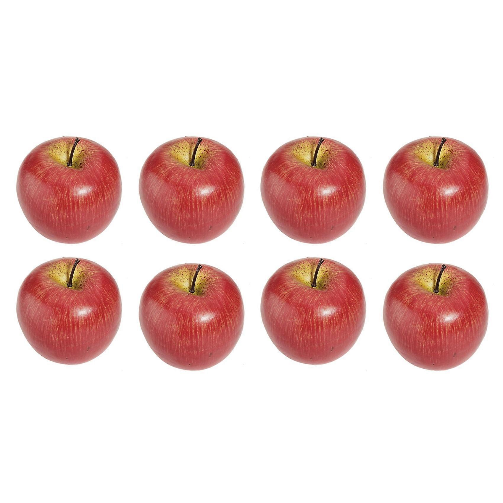 8 Large Artificial Red -Decorative Fruit
