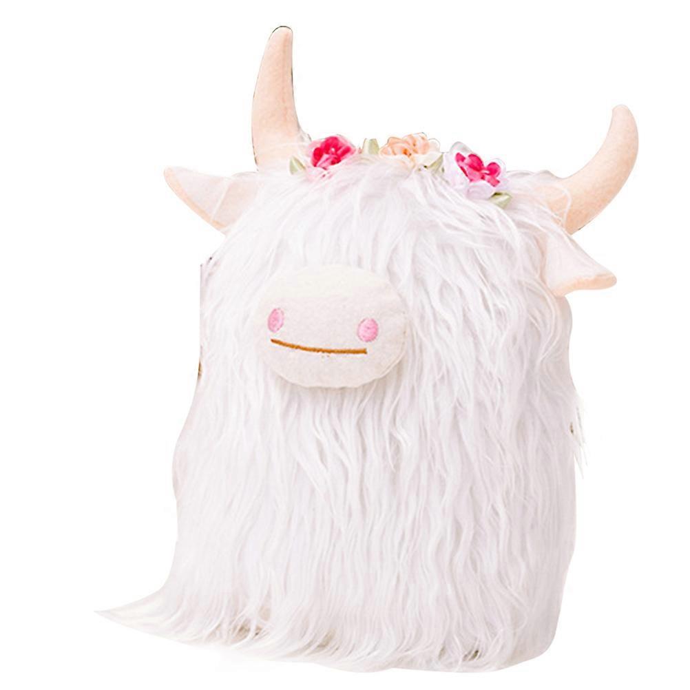 لطيف محشوة بقرة دمية لعبة للأطفال ديكور المنزل 23x12 سنتيمتر أفخم بقرة شكل هدية الحزب 1 مجموعة