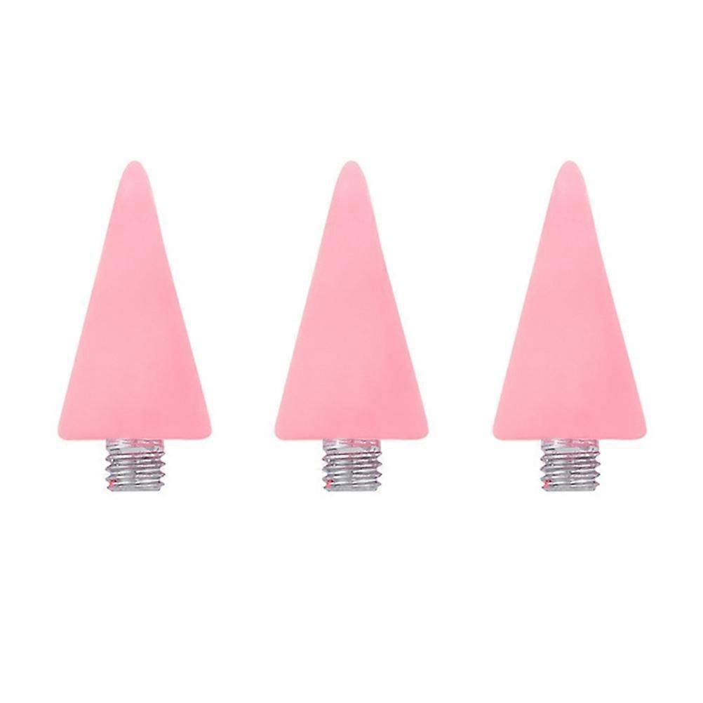Picker Drill Pen For Nail Art Design Individual Use Pink Replaceable Head 3Pcs