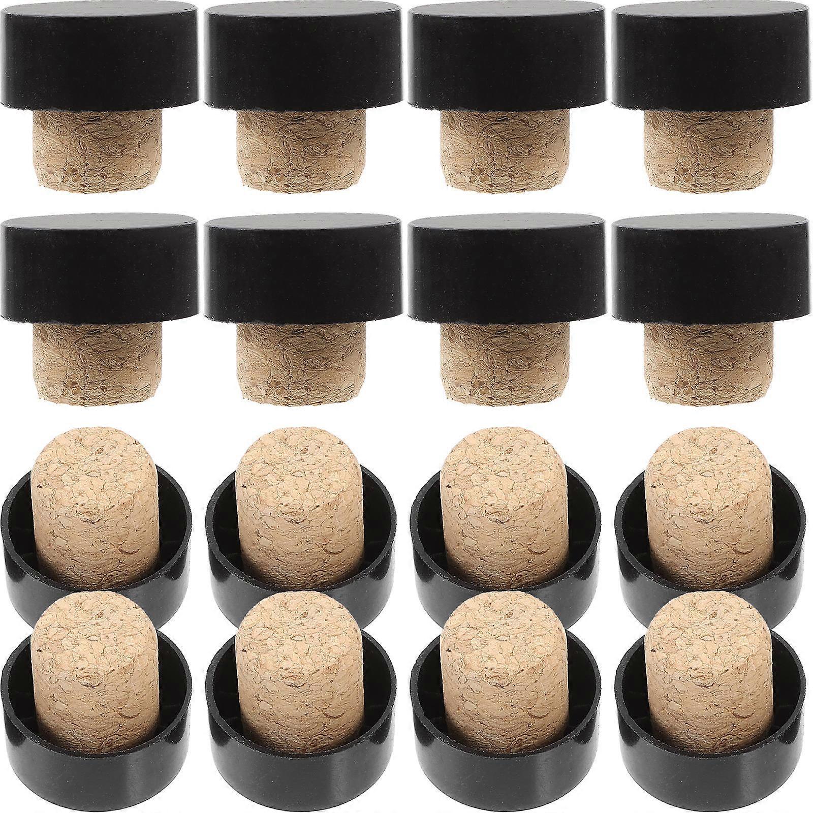 25pcs Shaped Corks Leak Proof Stoppers for Freshness, Safe & Reliable Sealing for and Opened Bottles