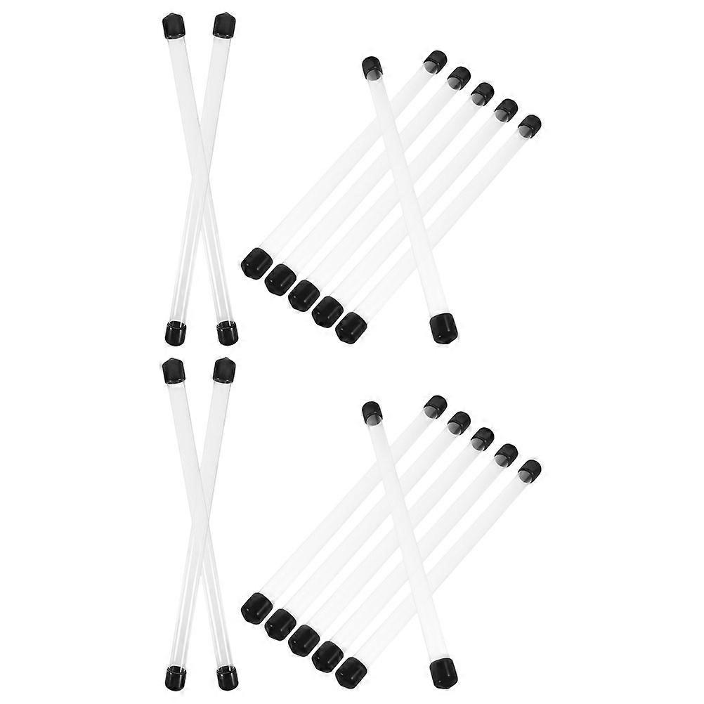 Clear Plastic Test Tubes with Lids 16pcs Transparent Hard Storage Vials for Chemistry, Biology Experiments and Sample Storage