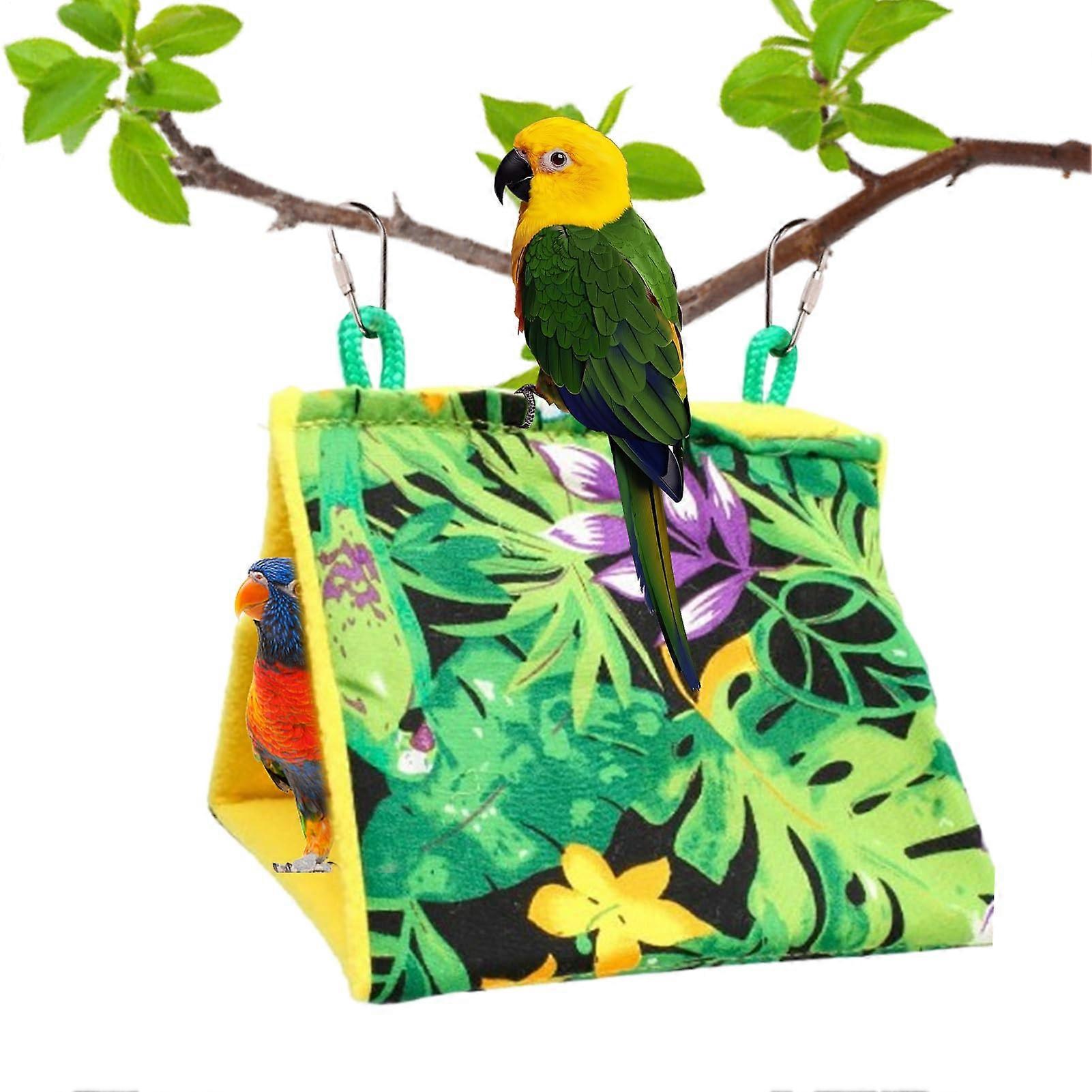 Bird Bed for Cage Bird Hammock Hideaway Hut Warm Snug Tent for Small Birds