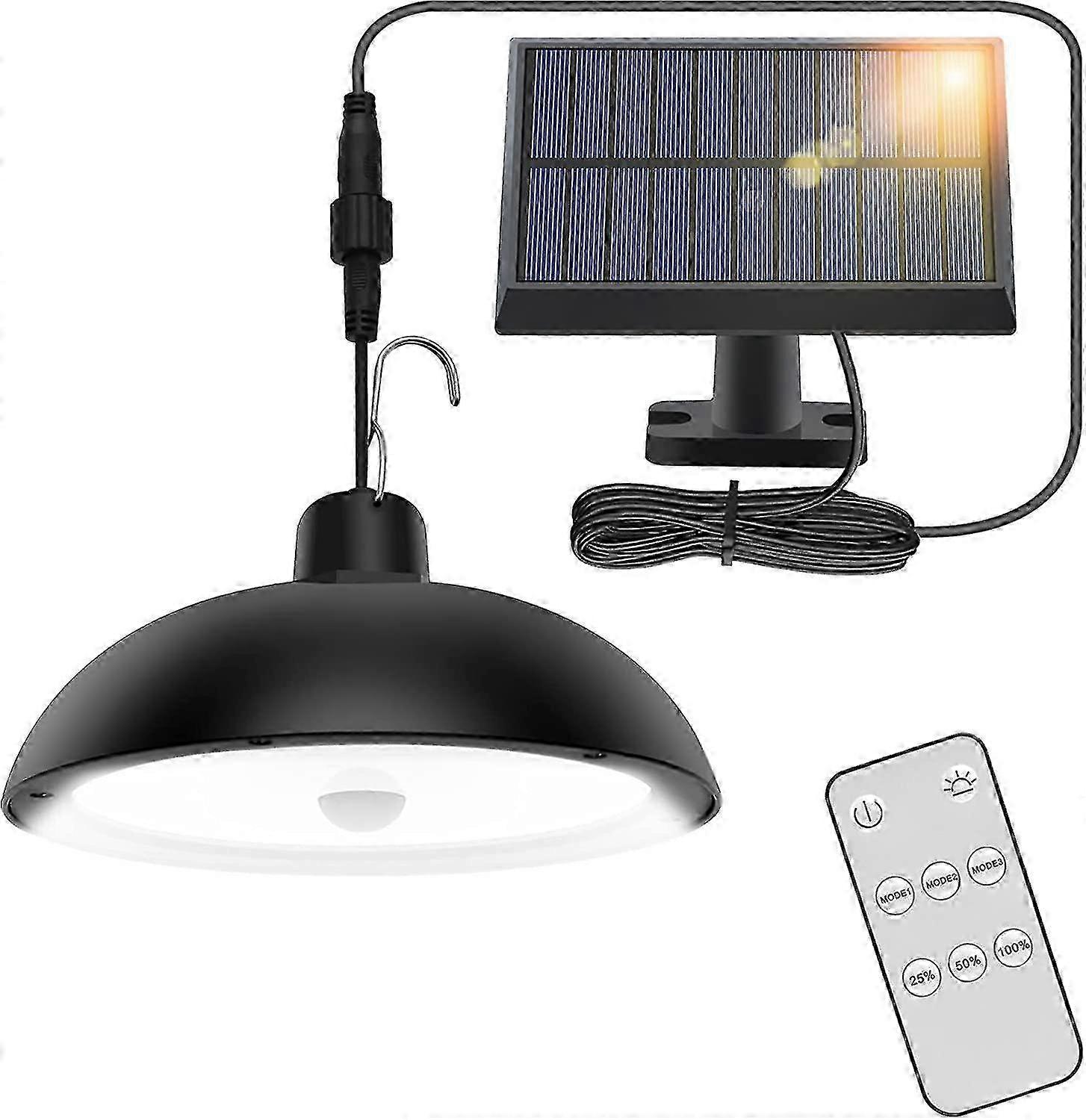 2025 Solar Lights Outdoor,78led 4 Mode With Sensor,remote Control,360adjustable Solar Panel,ip65 Waterproof