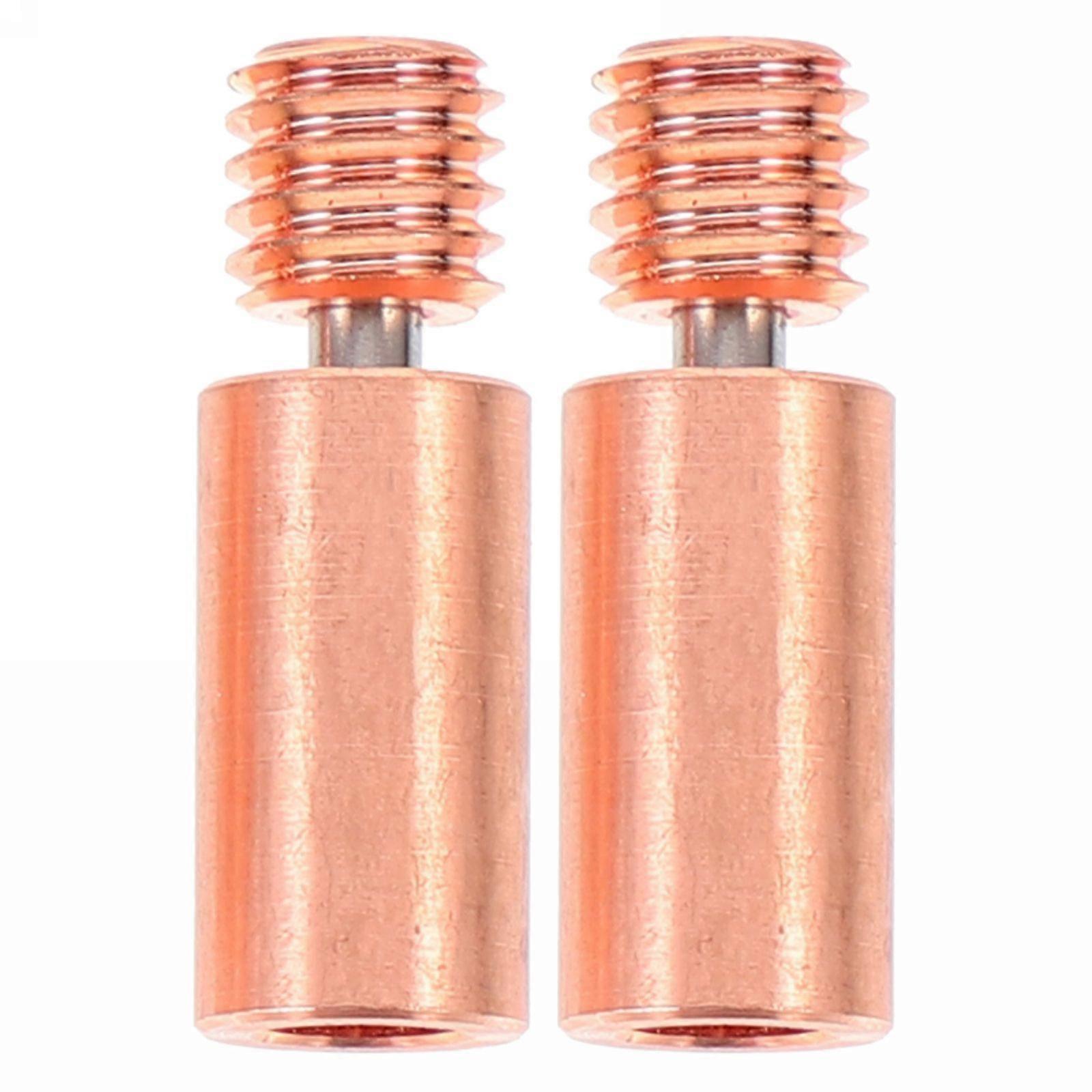 Copper Heat Break 3D Printer Accessories Suitable For 3D Printing 0.90X0.28X0.28 Inch Smooth Surface Wear Resistant 2Pcs