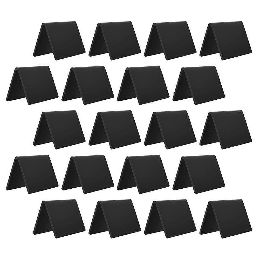 Mini Black Board Signs Desktop Message Blackboards Acrylic For Shop Use Writing Messages Square 20Pcs