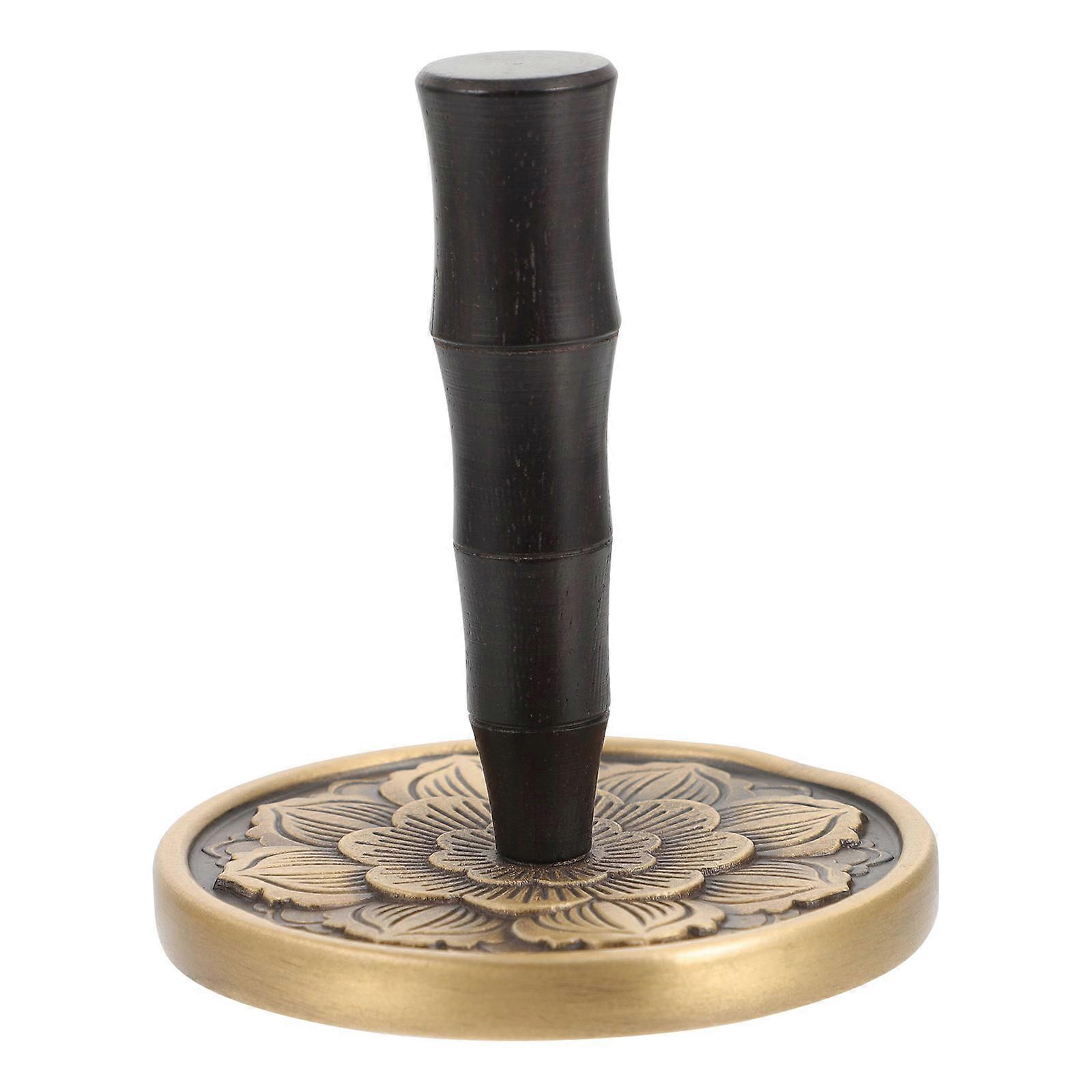 Copper Incense Ash Presser for Home Use with Vintage Design and AntiSkid Handle, Multi Color