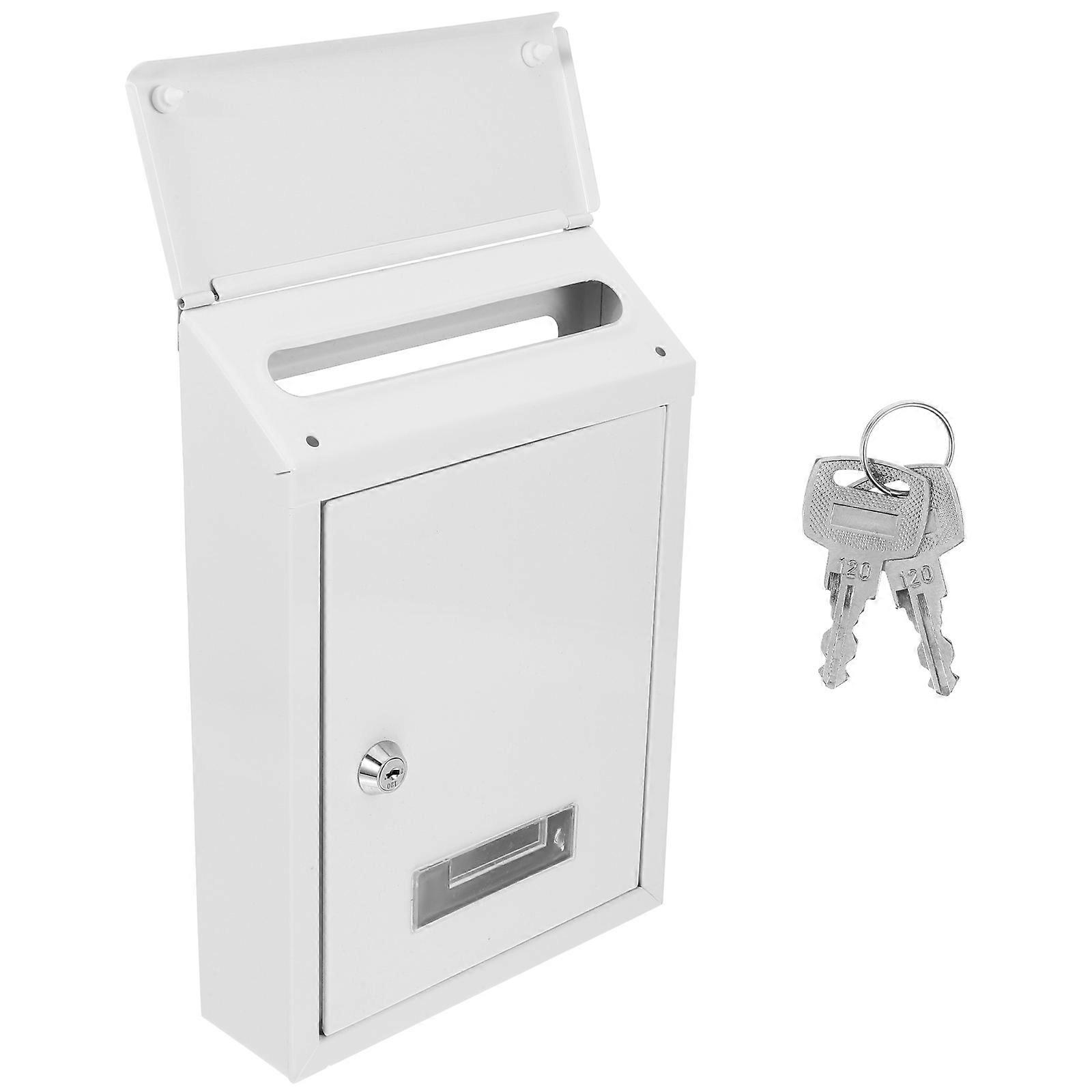 Large Capacity Locking Mailbox European Style Wall Mounted For Home Decoration 30.00X21.00X6.00CM 1Set