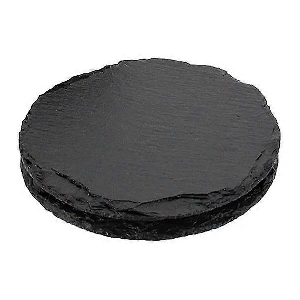 Round Slate Stone Coasters Dinner Plates Drink Coaster 4 In Diameter Round Natural Stone Plates Serving Board Slate Tray For